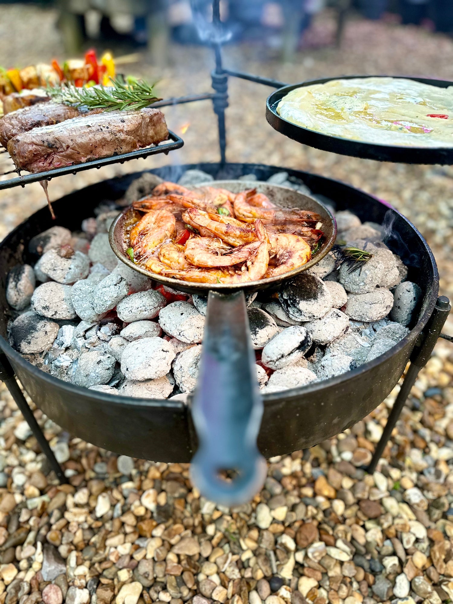 Portable BBQ Fire Pit Cook Stations