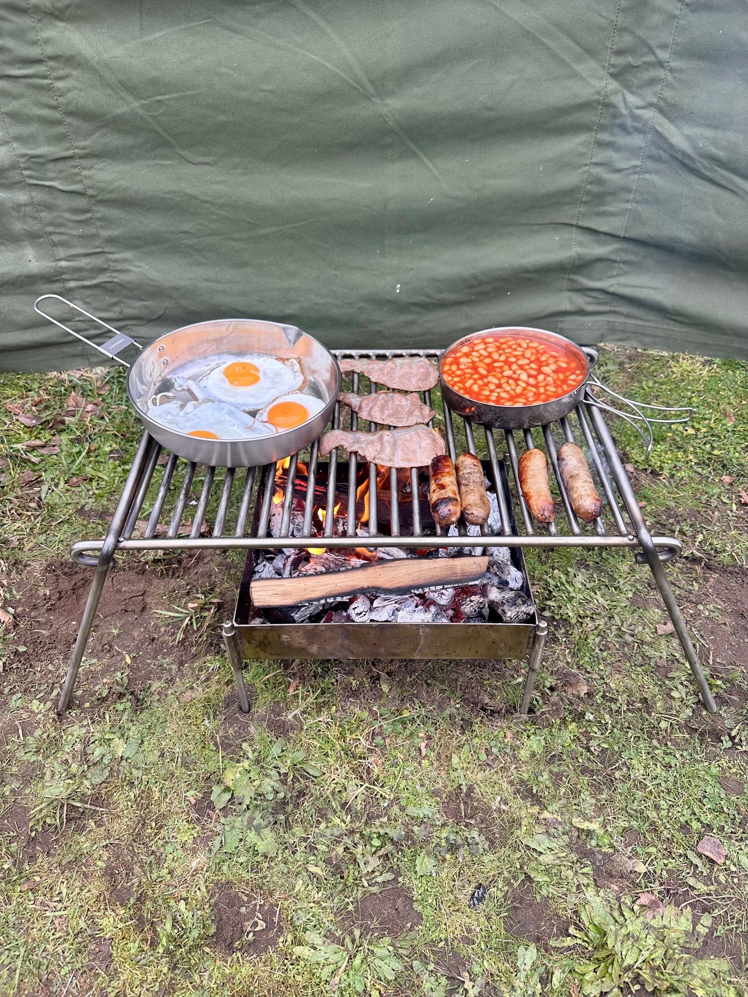 stainless steel bbq camping grill