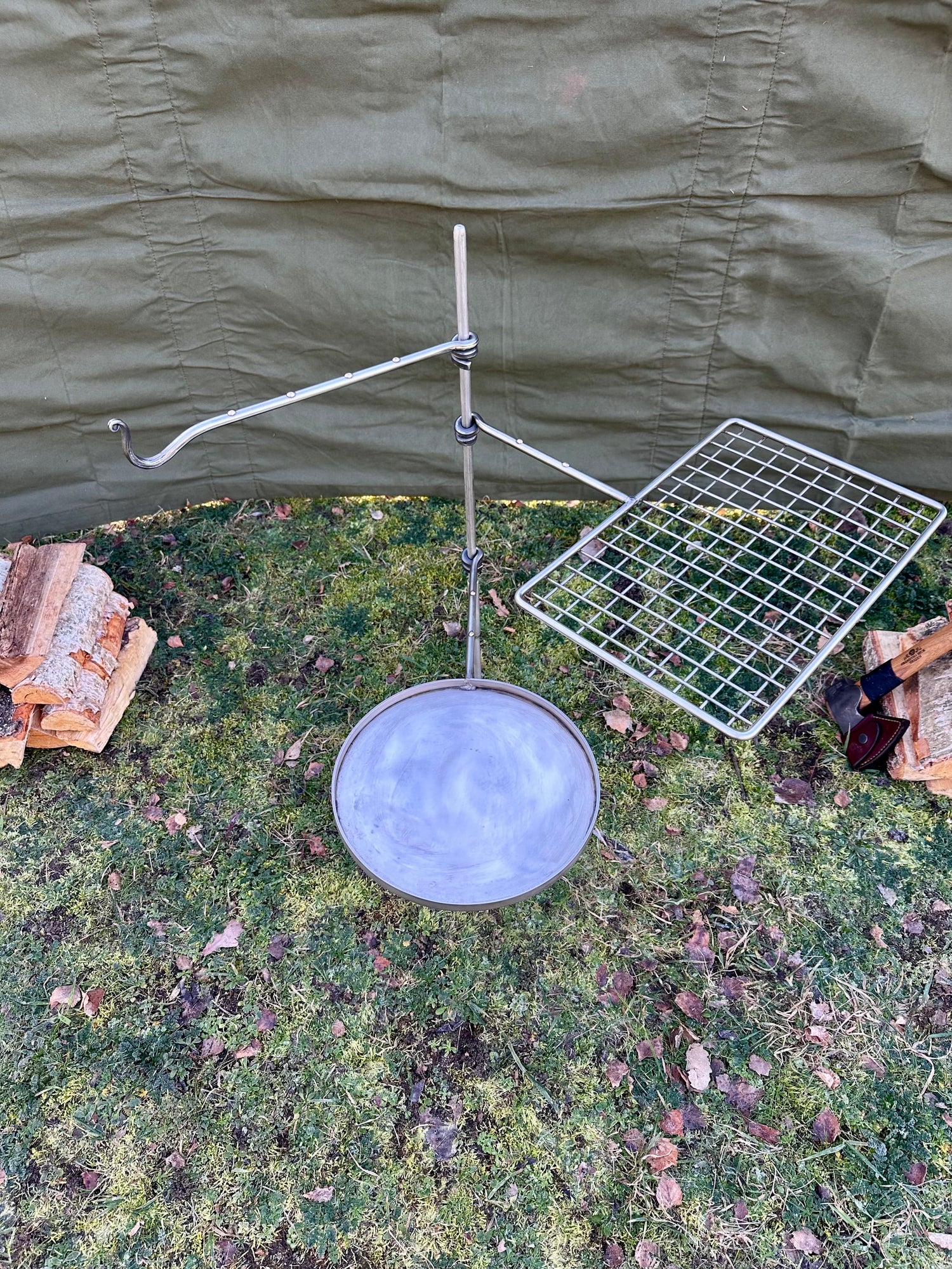 Stainless steel Fire Anchor for Outdoor Cooking