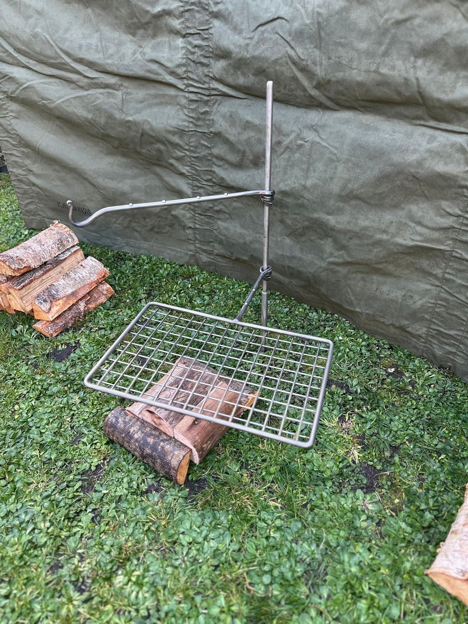 Premium Stainless Steel Grill Arm for Large Fire Anchors (12mm Pole)