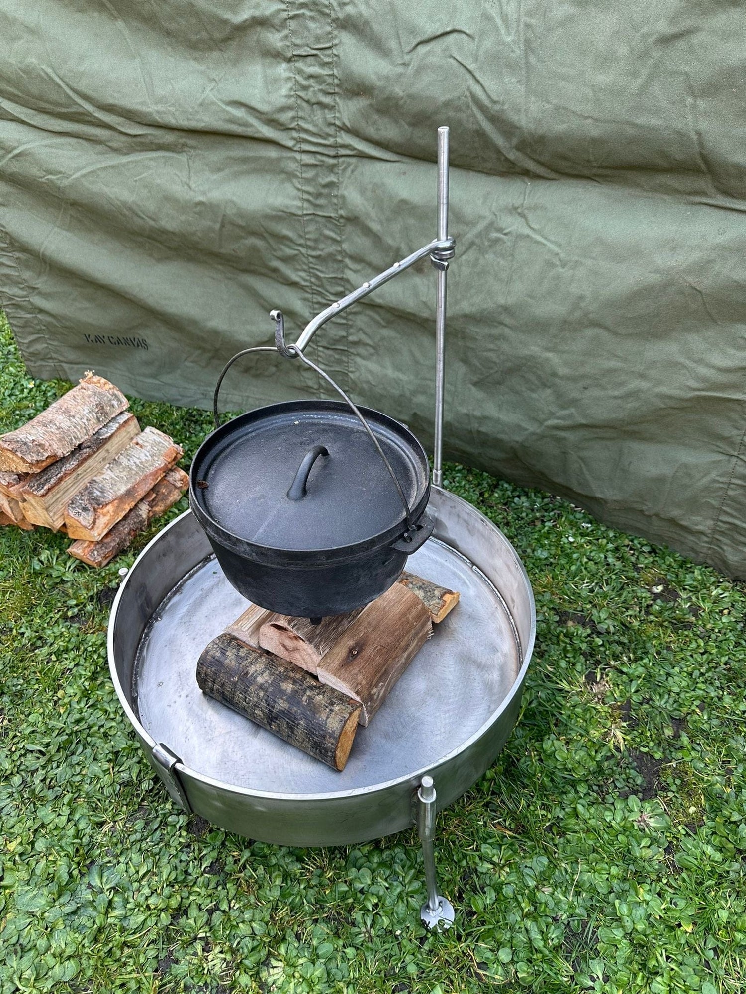 50 Fire Pit & BBQ - Stainless Steel