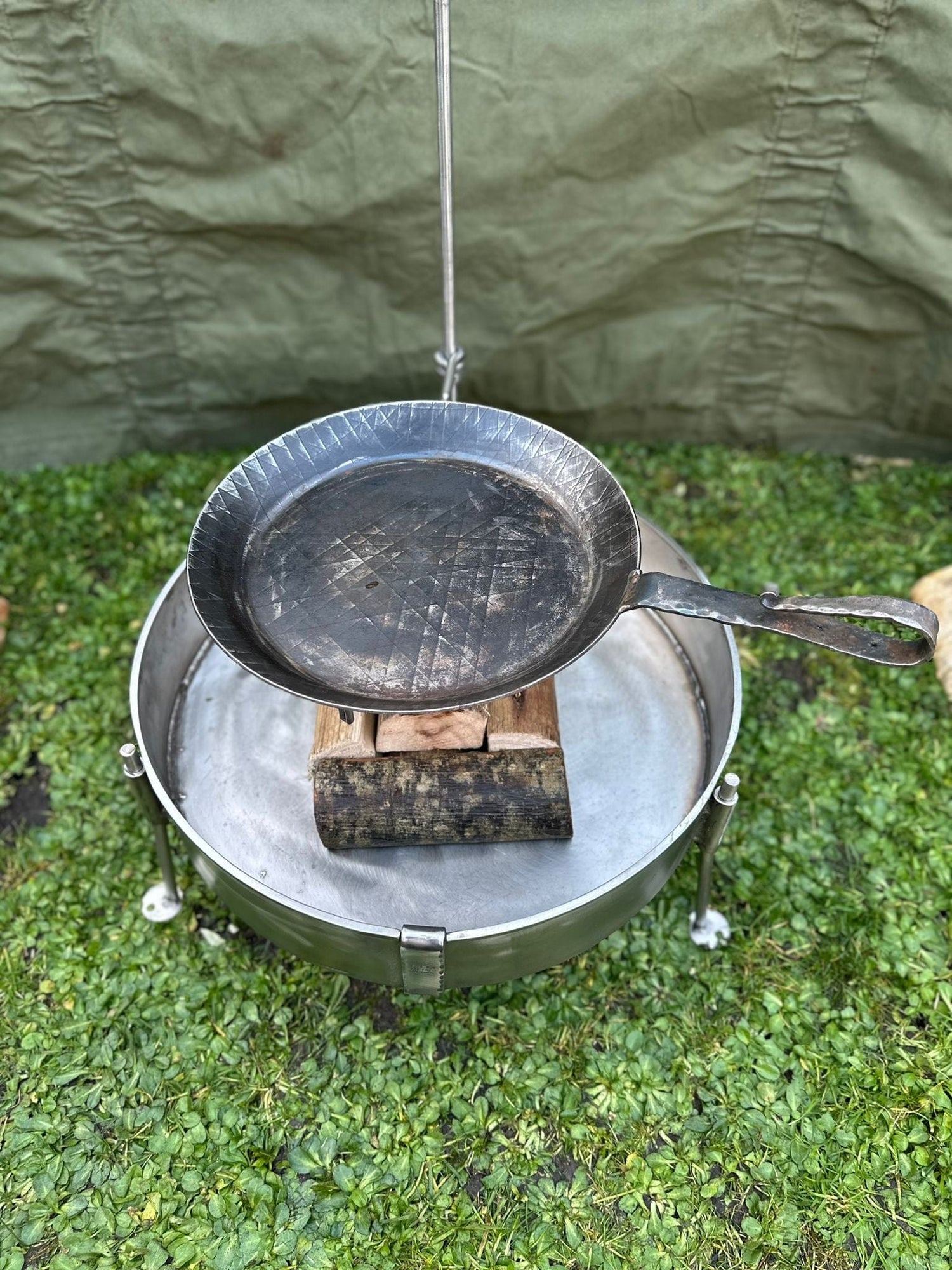 Premium Stainless Steel Pan Arm for Large Fire Anchors (12mm Pole)