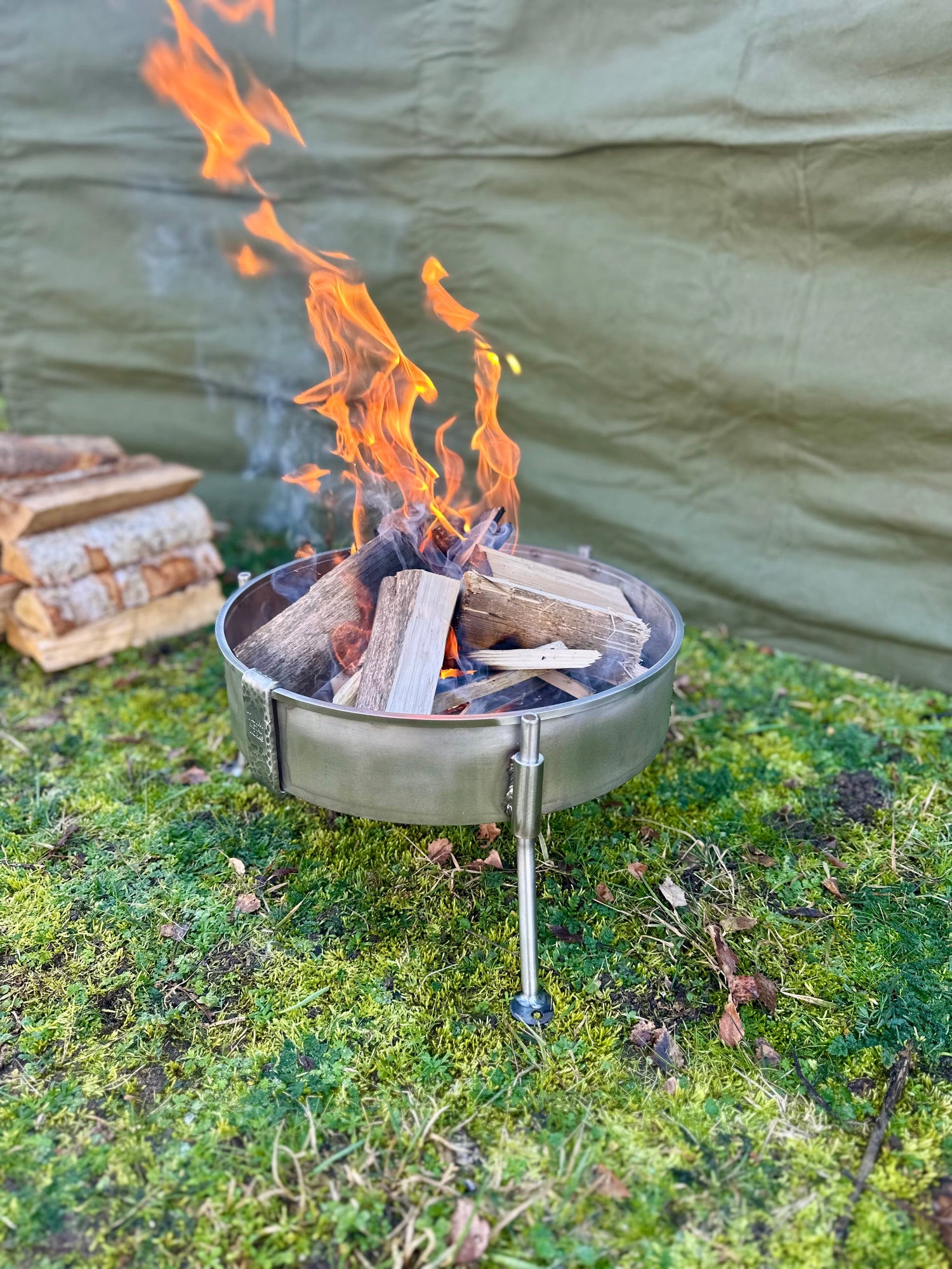 Stainless Steel 35cm Fire Pit.
