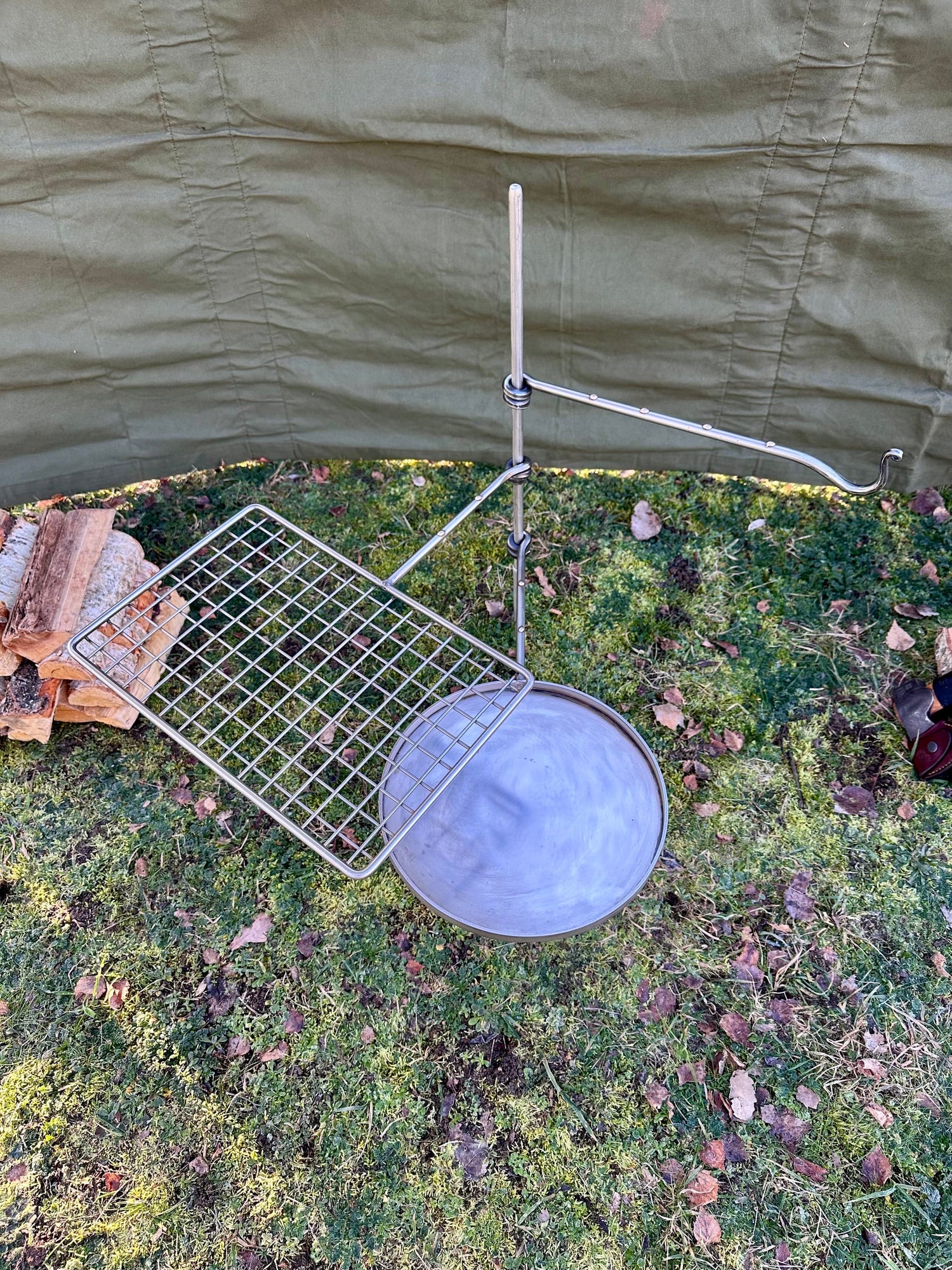 Stainless steel Fire Anchor for Outdoor Cooking