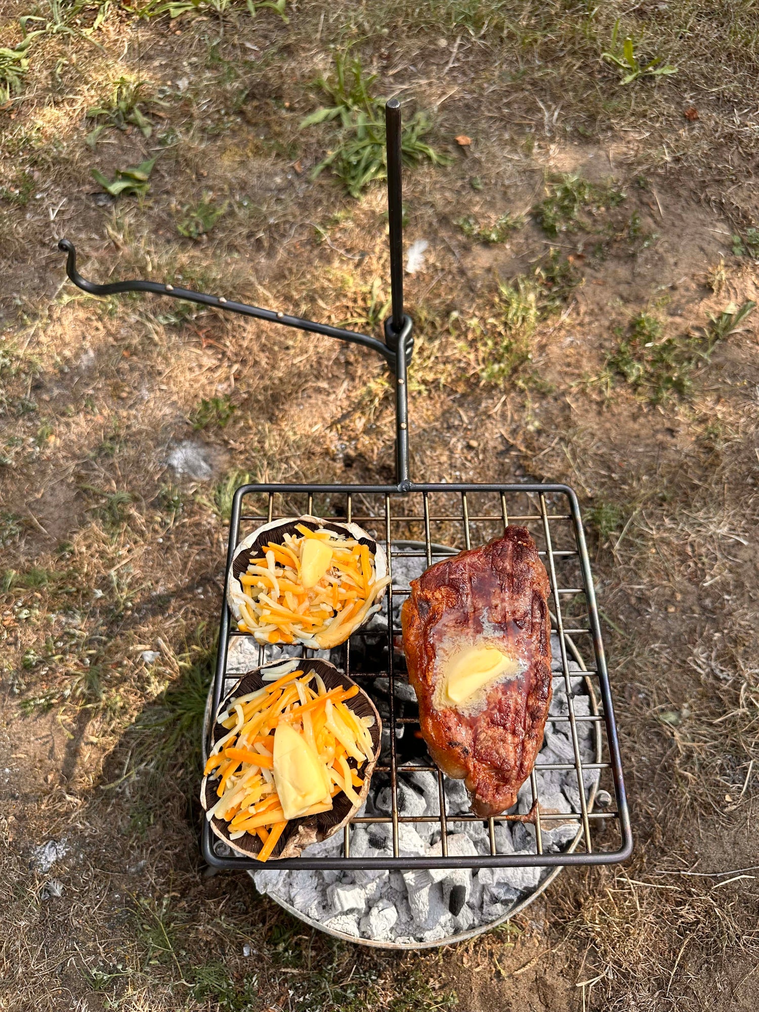 The Original Grill Mini Fire Anchor. Outdoor Cooking, Bushcraft, Camping.