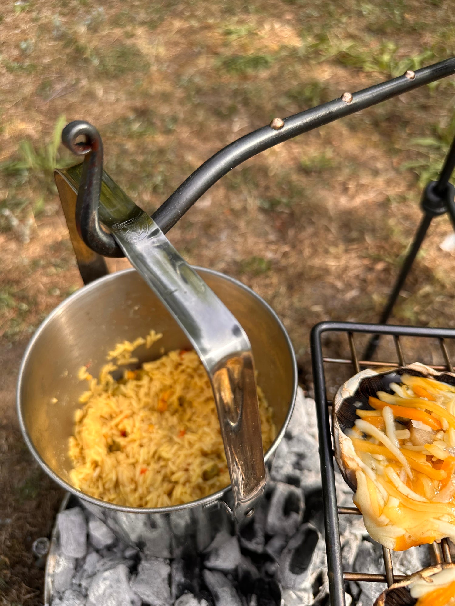 The Original Grill Mini Fire Anchor. Outdoor Cooking, Bushcraft, Camping.