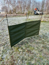 2 Panel Olive green Canvas Sidewall / Windbreak