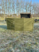 windbreaker with main poles and lantern holders