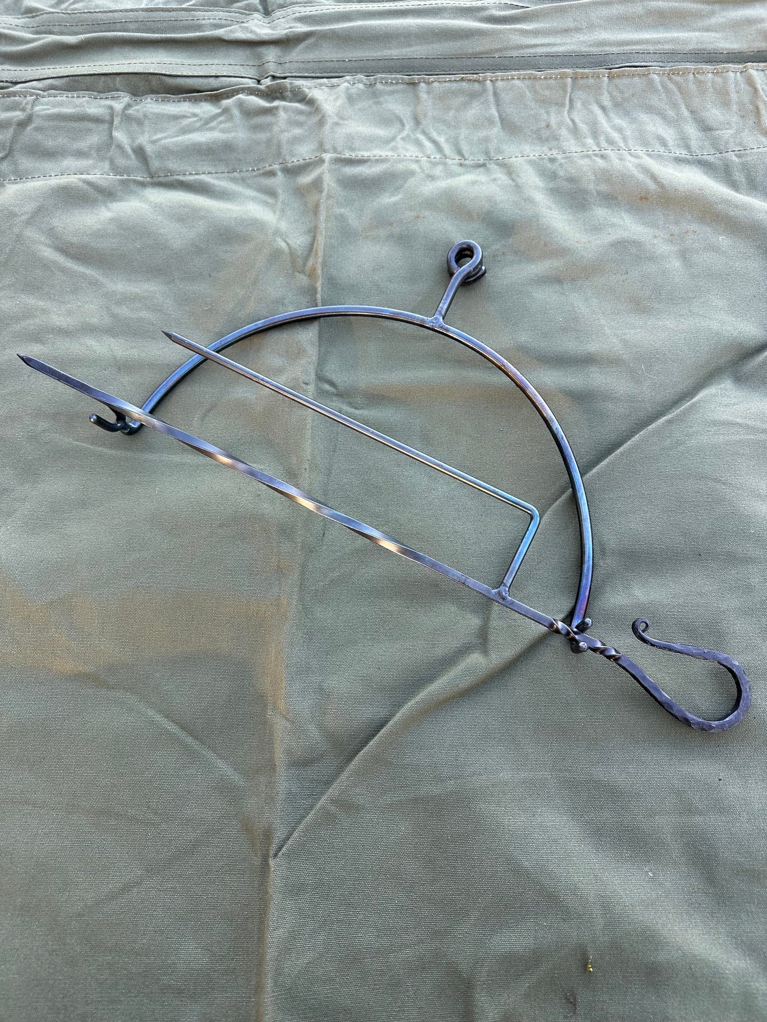 Spit roast and holder