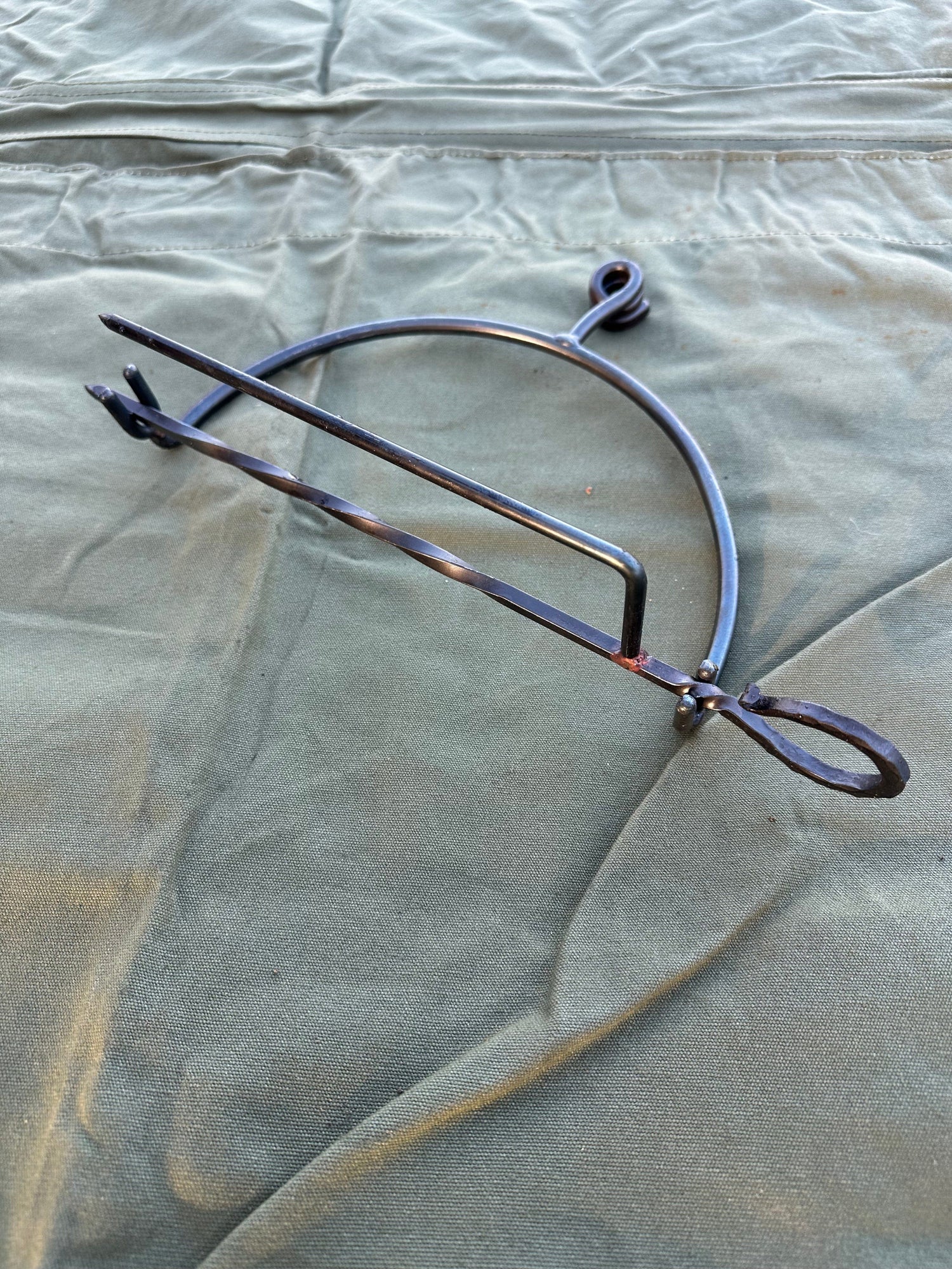 Spit Roast Arm and Holder for Fire Pit 35 Cook Set