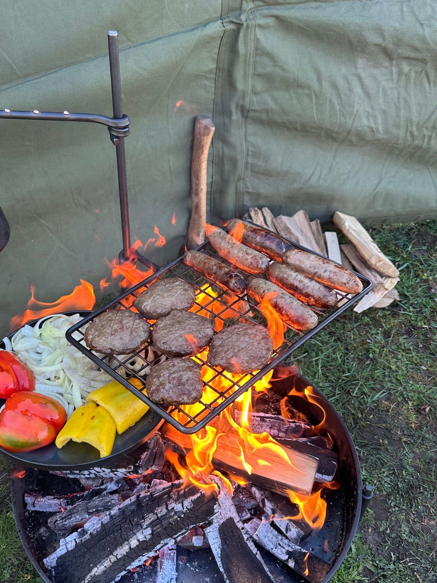 Premium Stainless Steel Grill Arm for Large Fire Anchors (12mm Pole)