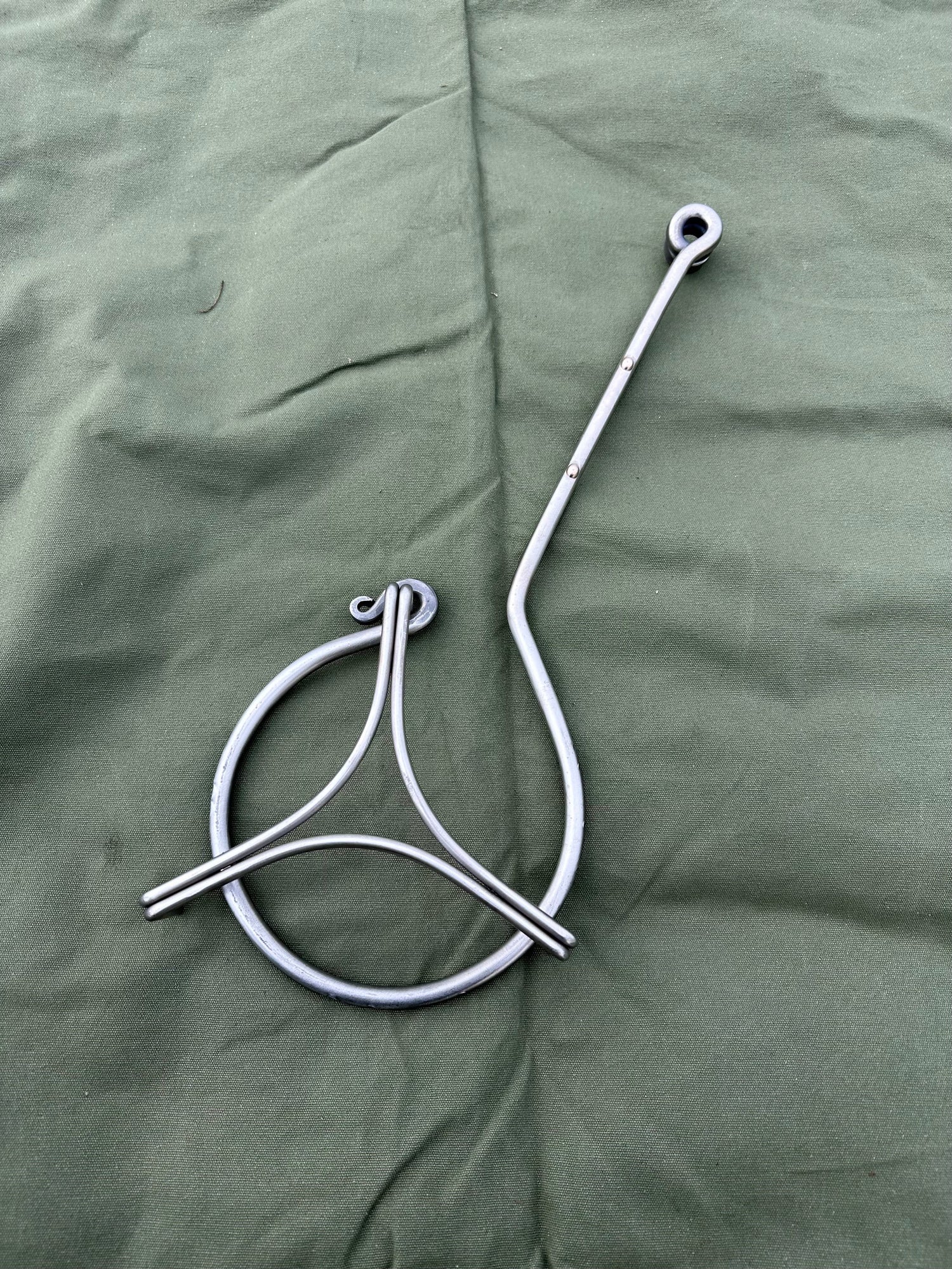 Premium Stainless Steel Pan Arm for Large Fire Anchors (12mm Pole)