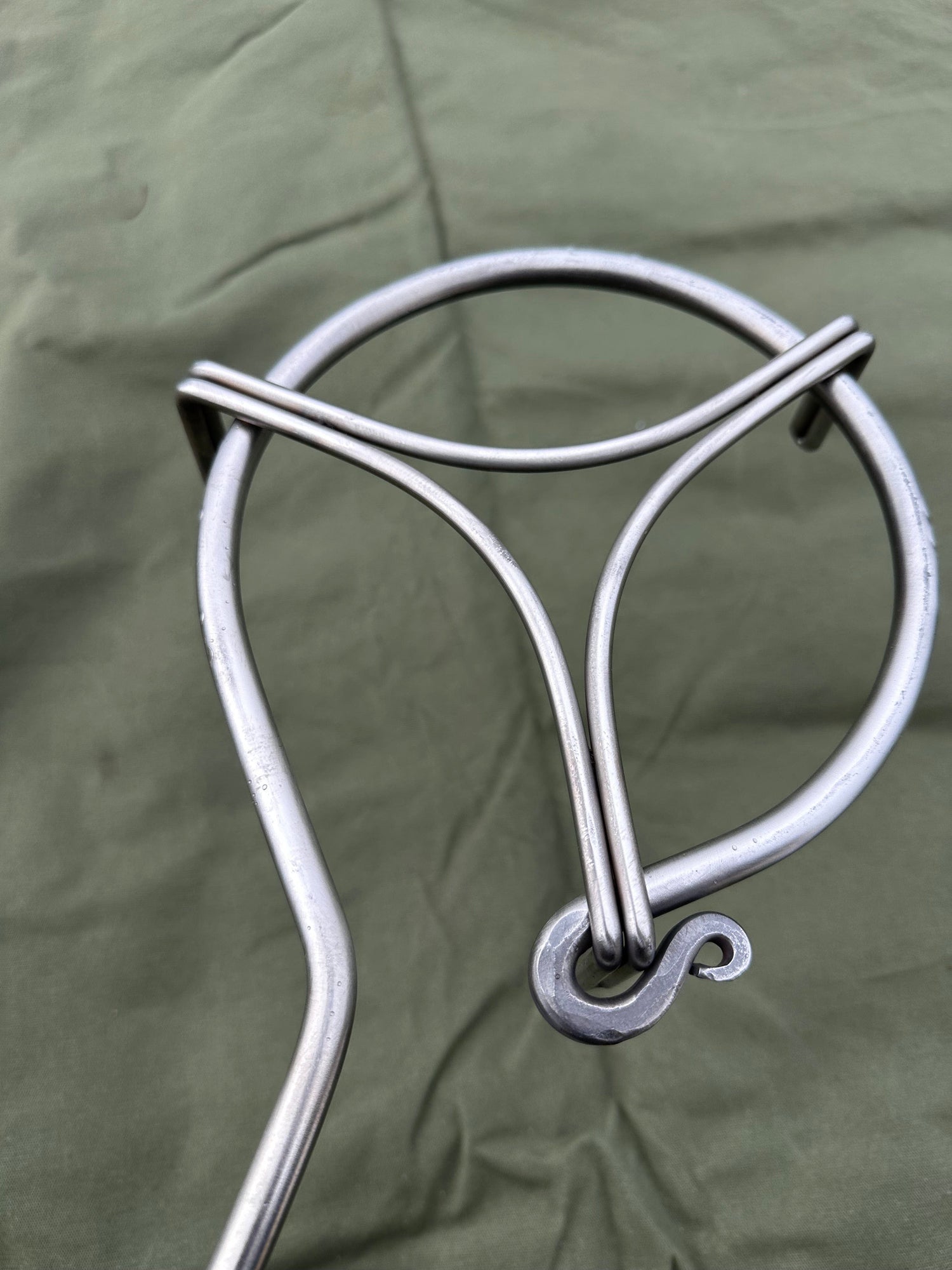 Premium Stainless Steel Pan Arm for Large Fire Anchors (12mm Pole)