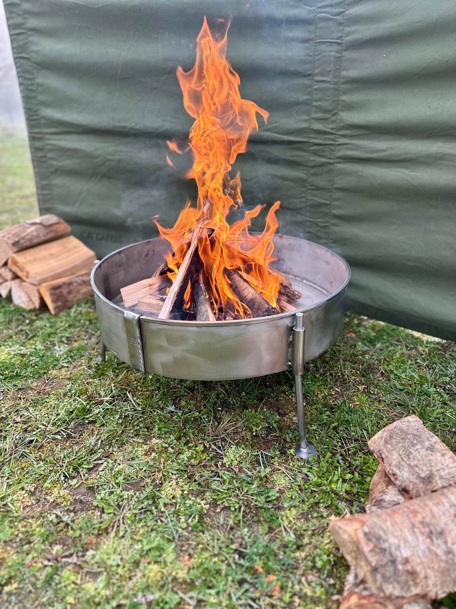 50 Fire Pit & BBQ - Stainless Steel