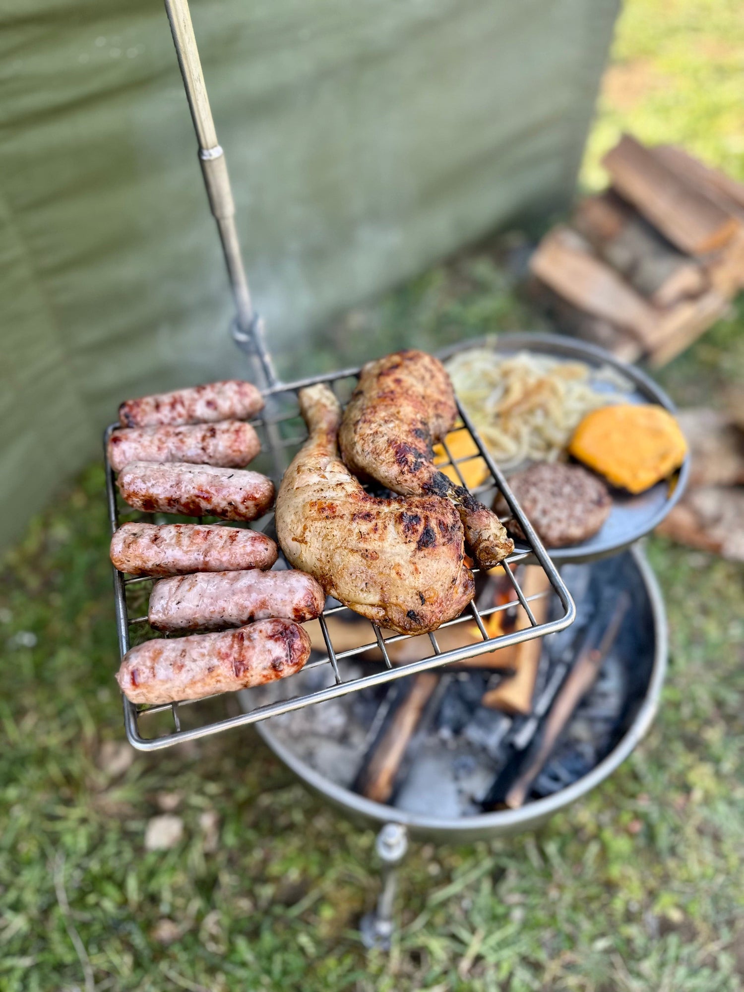 35 Fire Pit & BBQ - Stainless Steel