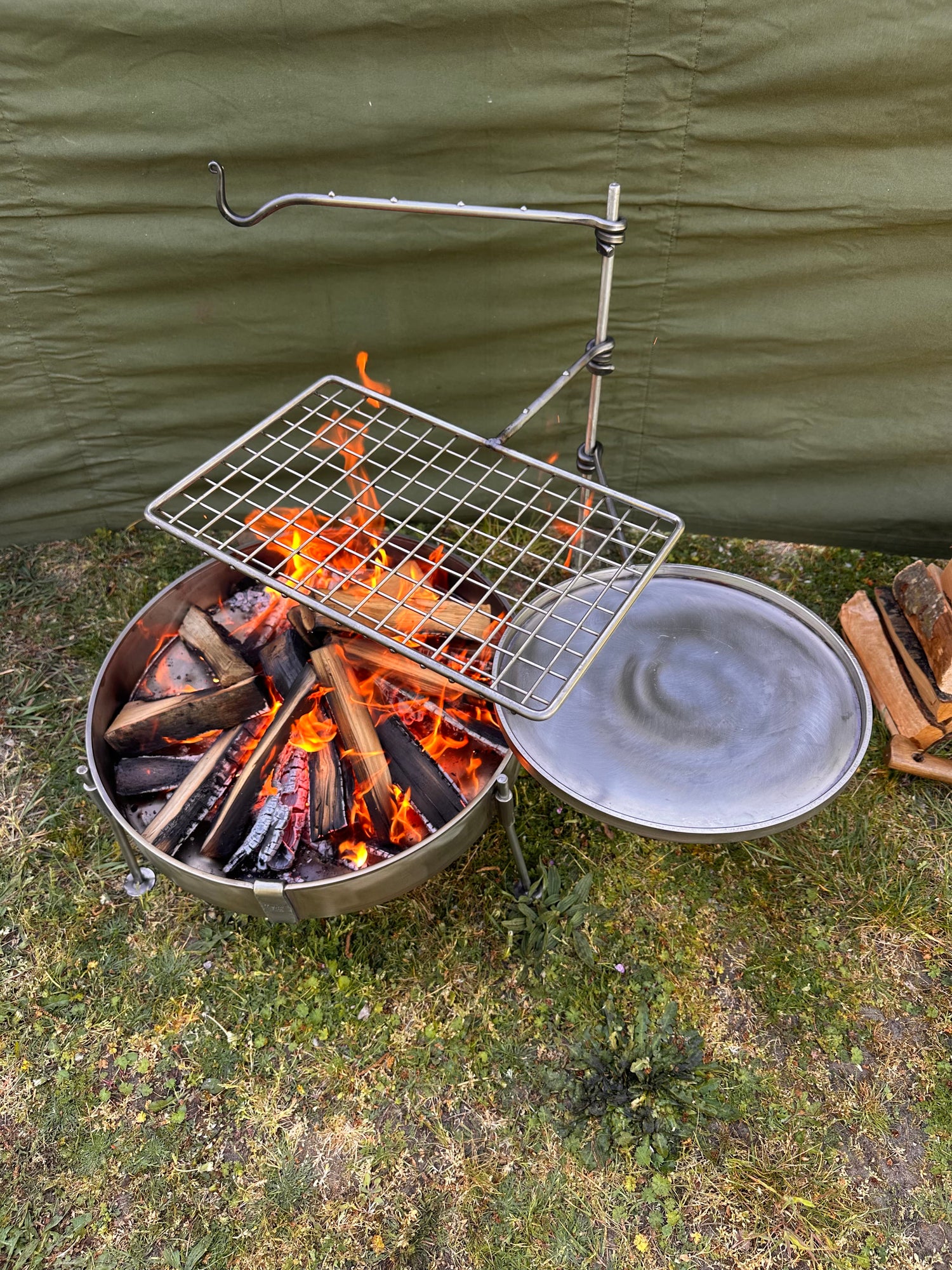 Premium Stainless Steel Fire Anchor – Outdoor Cooking System