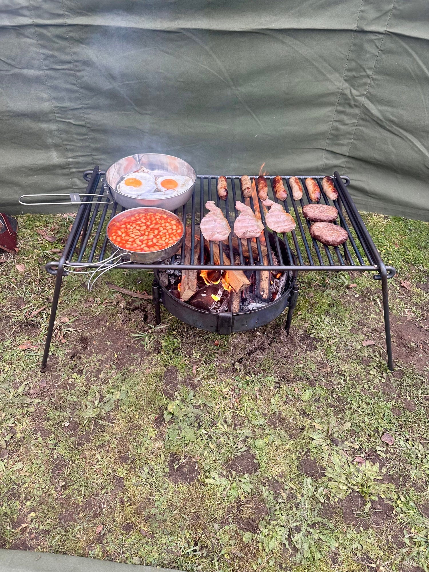 large folding bbq grill ideal for large groups