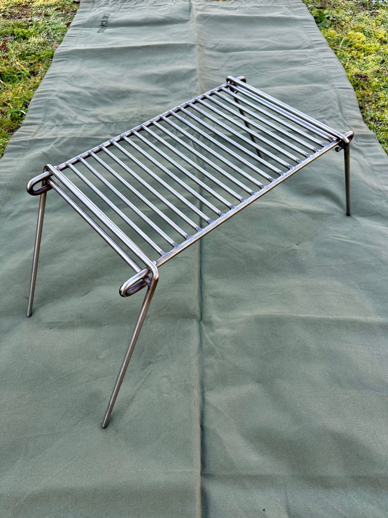 Stainless Steel Camping Grill for Bushcraft and Overland