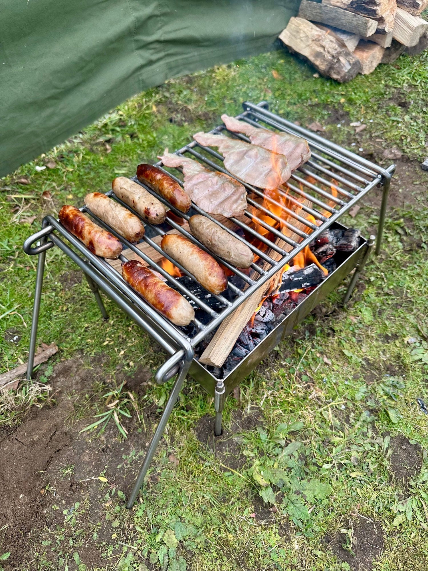 Stainless Steel Camping Grill for Bushcraft and Overland