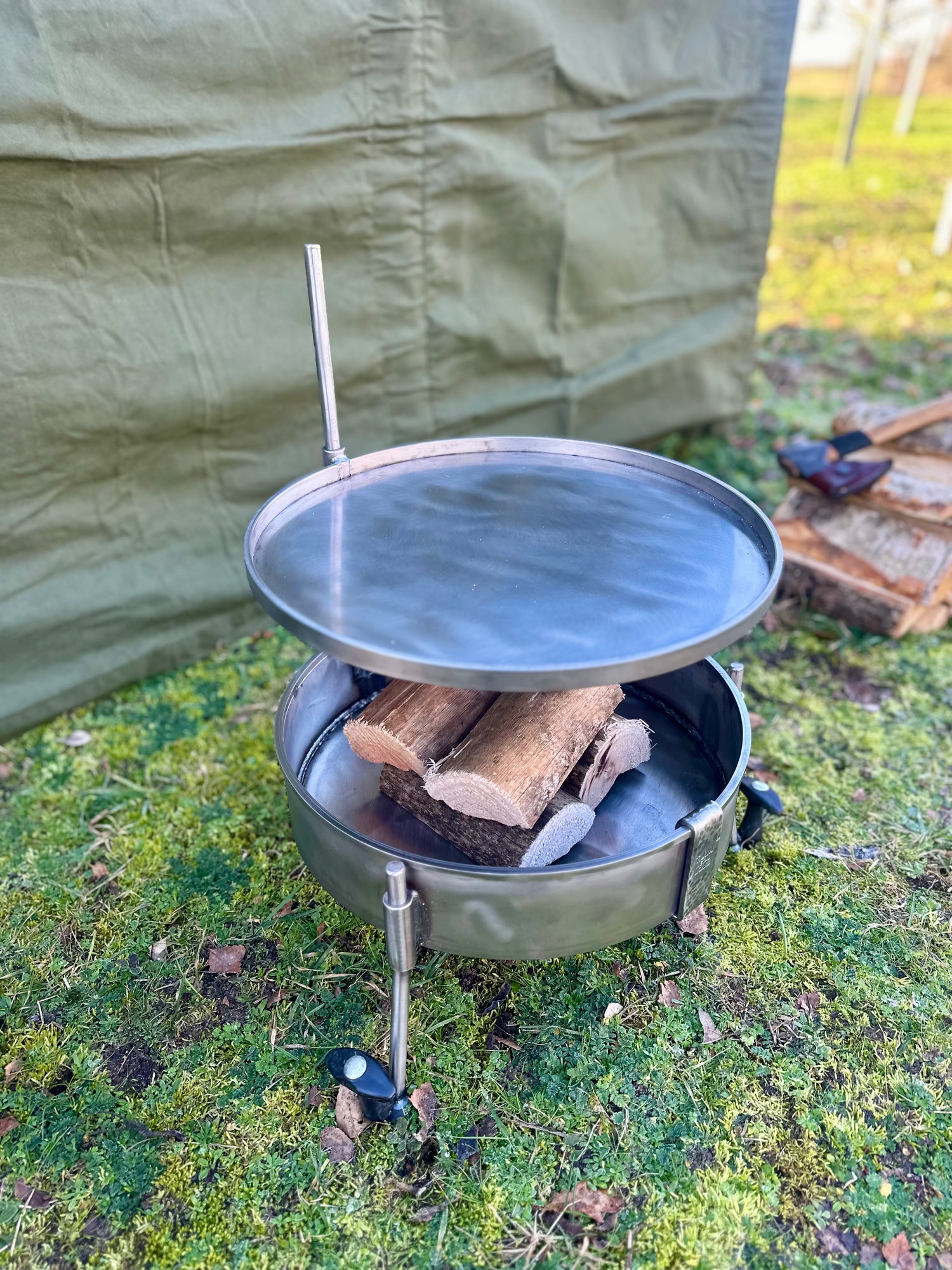 NEW Stainless Steel 35cm Skillet