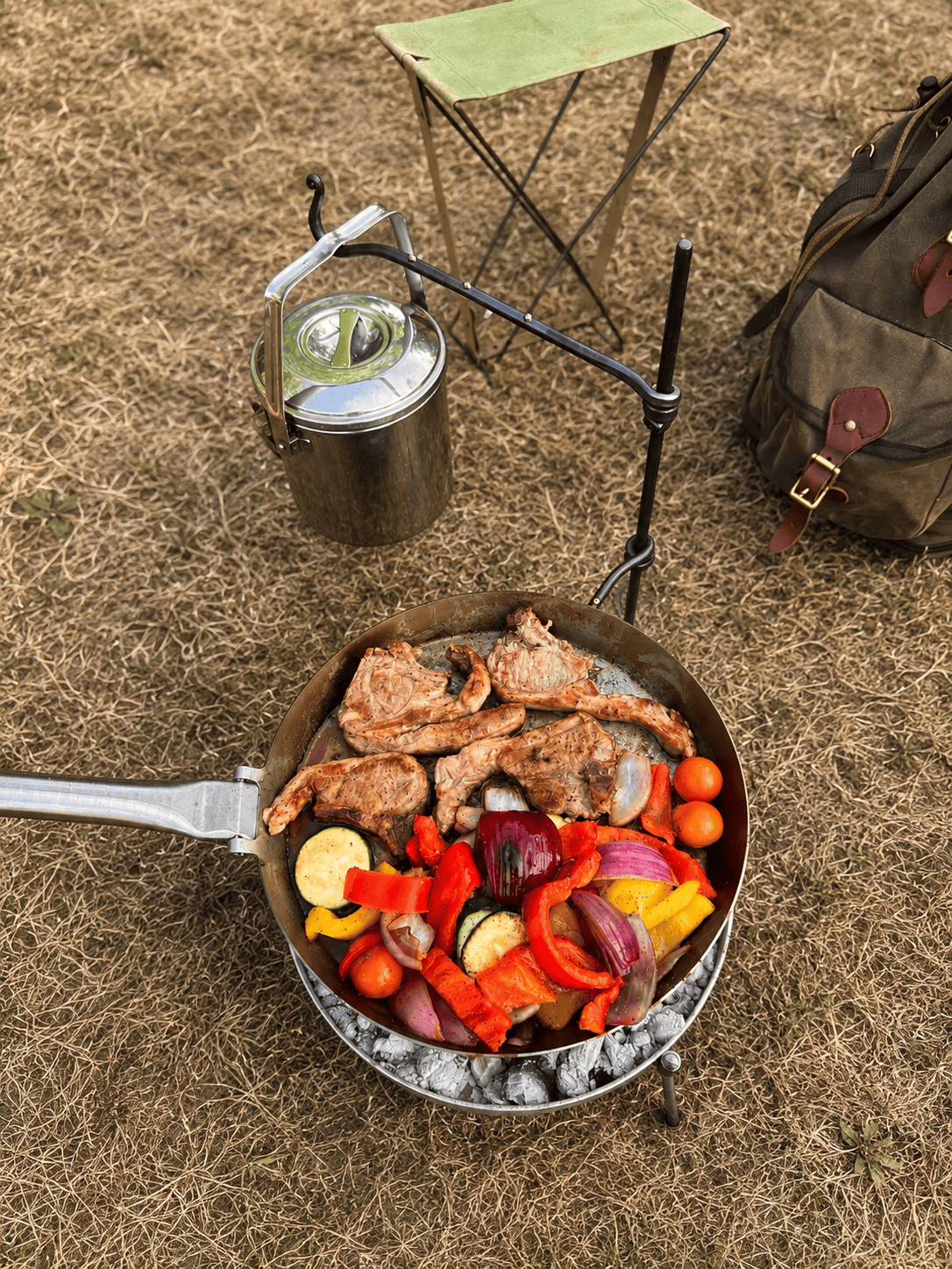The Original Pan Mini Fire Anchor for Outdoor Cooking