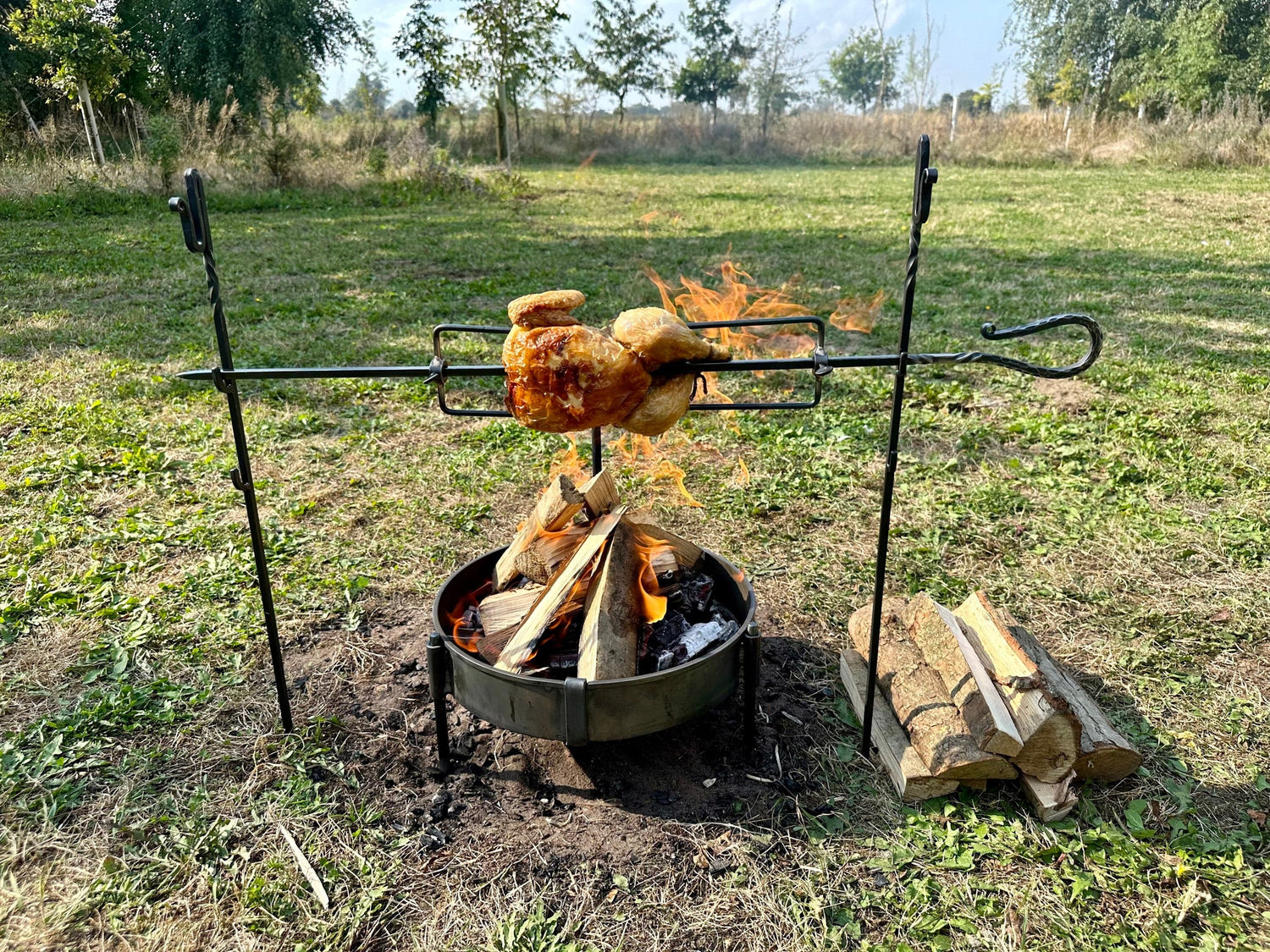 Spit Rotisserie Rotisserie Bbq Smoker Large Spit Roast Rotisserie