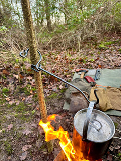 The Pocket Fire Anchor is small enough and very lightweight to always have with you. This is simply a multi hook that can be used for various purposes