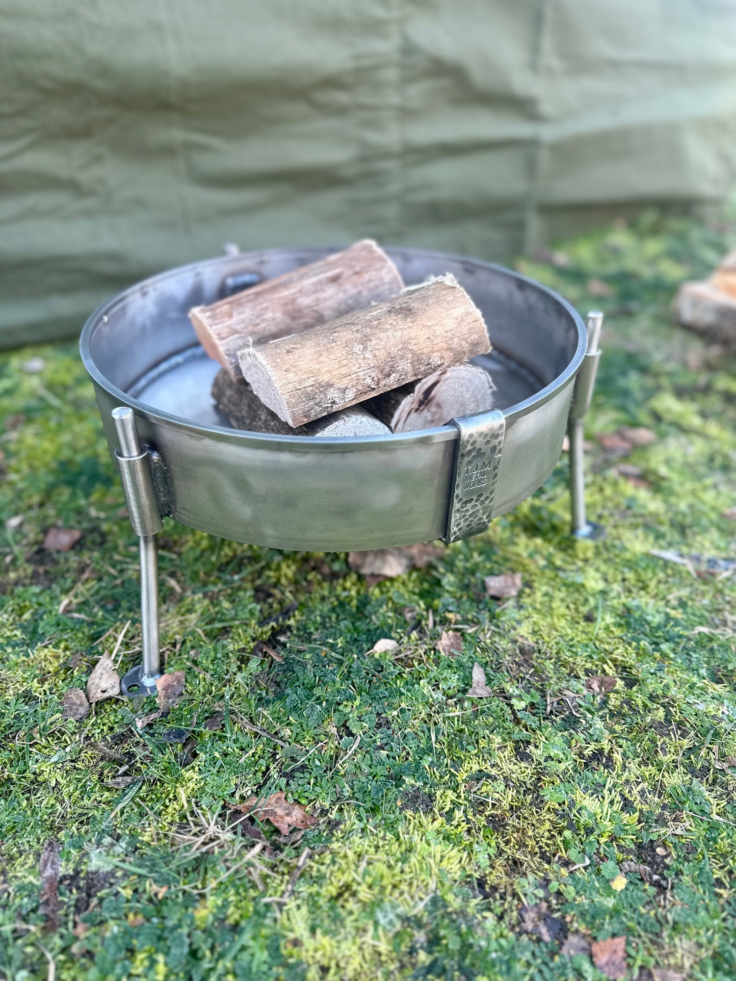 Stainless Steel 35cm Fire Pit.