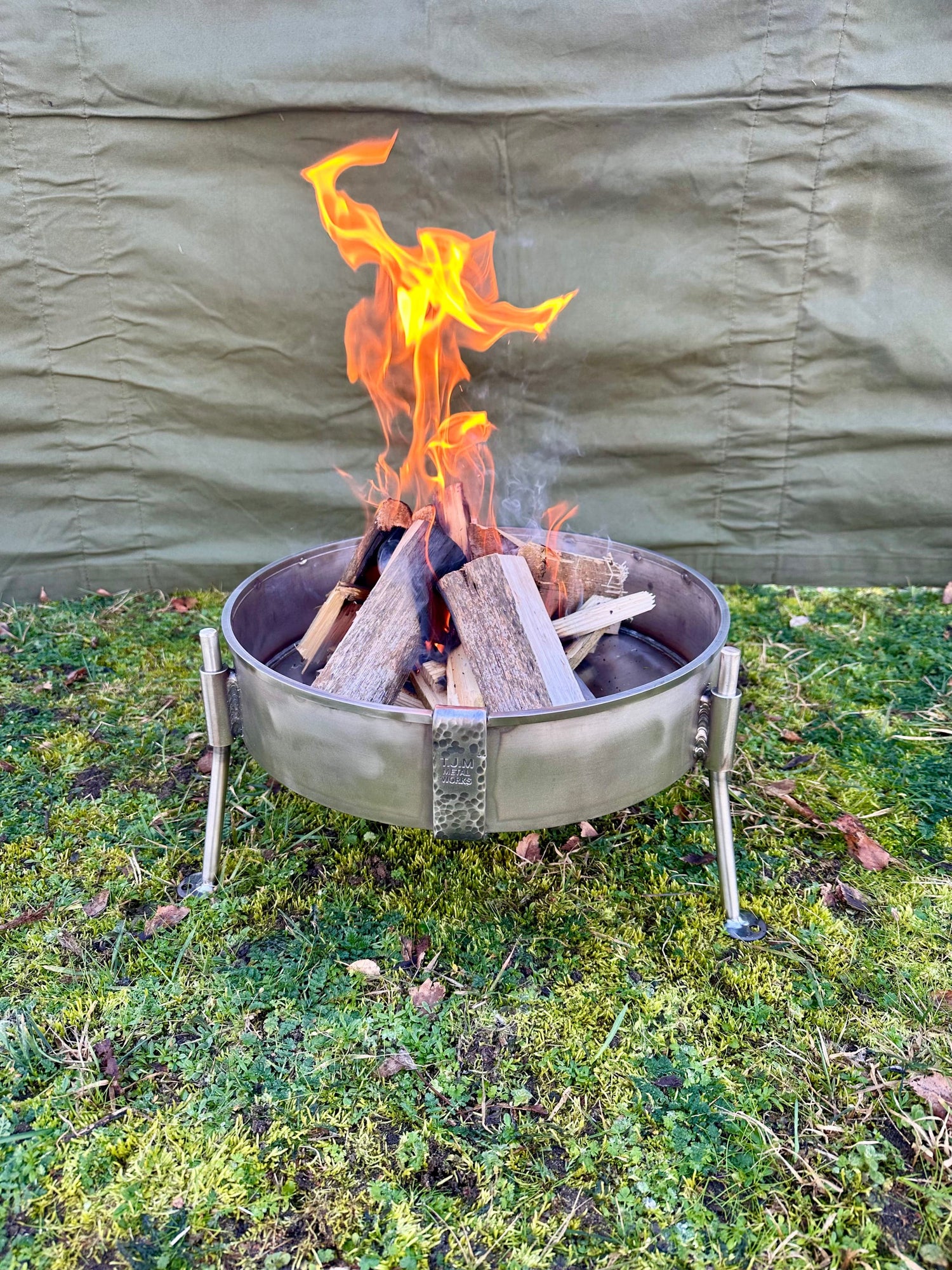 Stainless Steel 35cm Fire Pit.