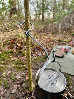 The Pocket Fire Anchor is small enough and very lightweight to always have with you. This is simply a multi hook that can be used for various purposes