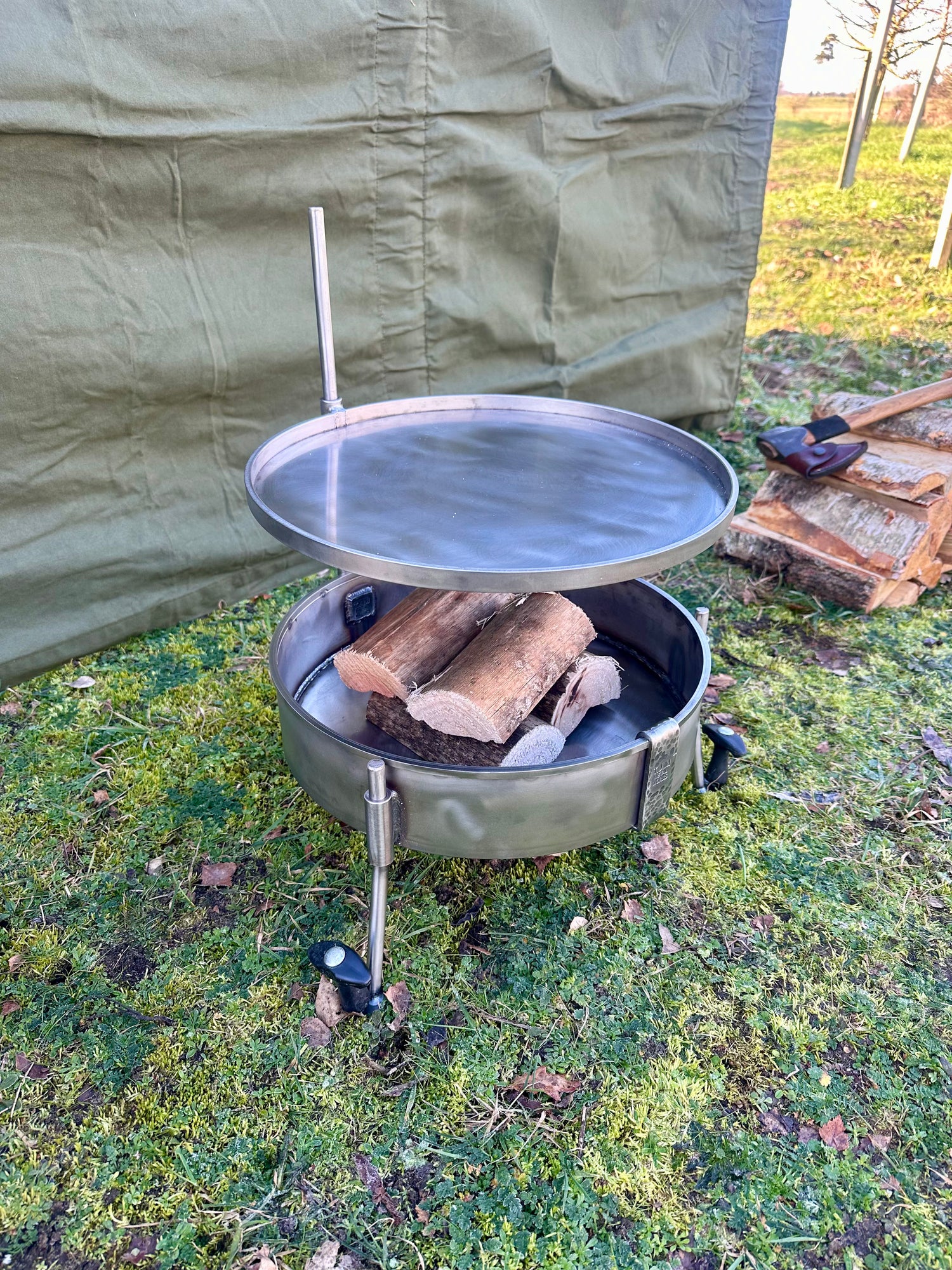NEW Stainless Steel 35cm Skillet