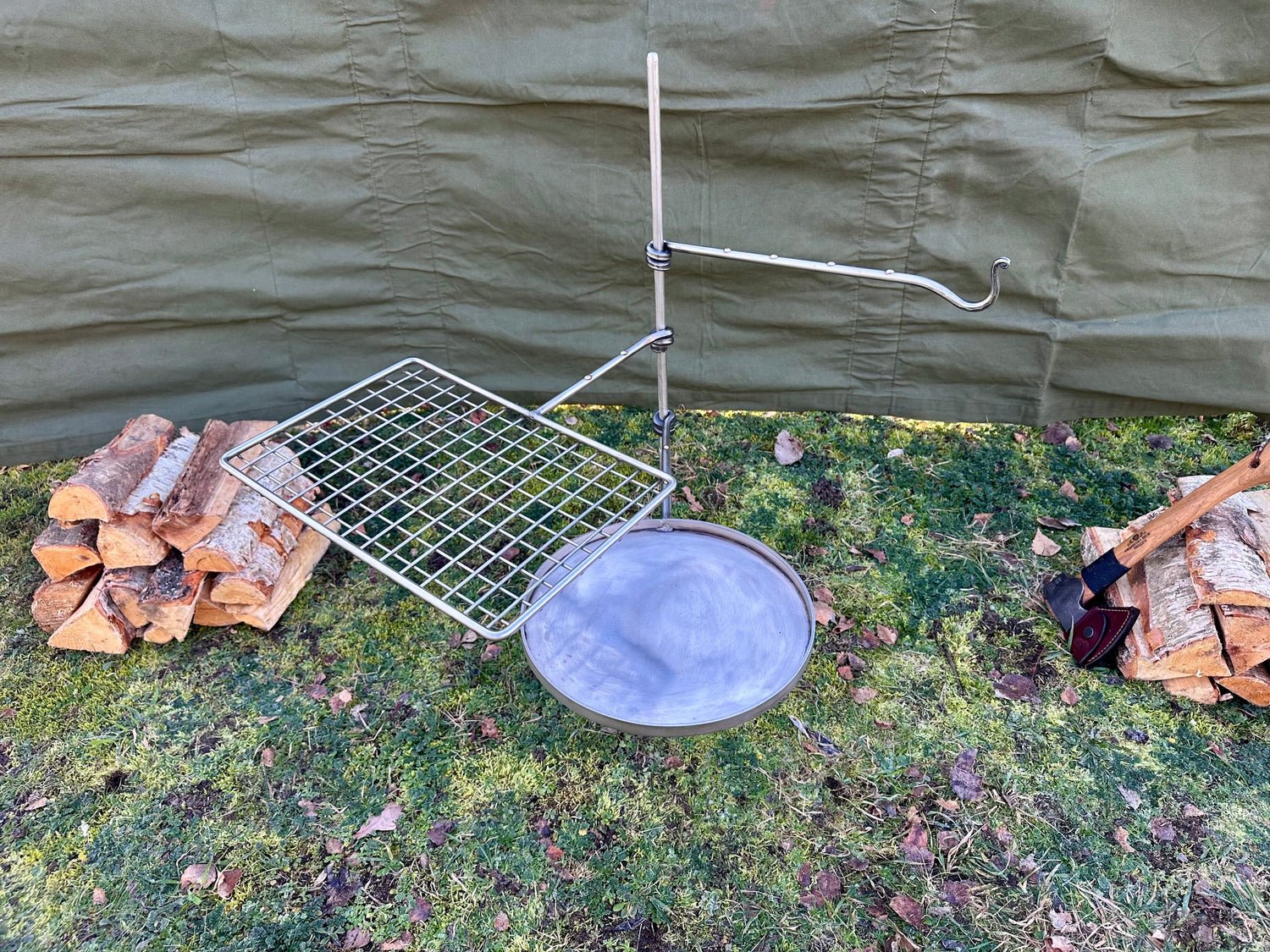 Stainless steel Fire Anchor for Outdoor Cooking