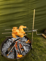 Spit Roast Rotisserie Stainless Steel for Large Fire Anchors - 35/50cm Cook Stations
