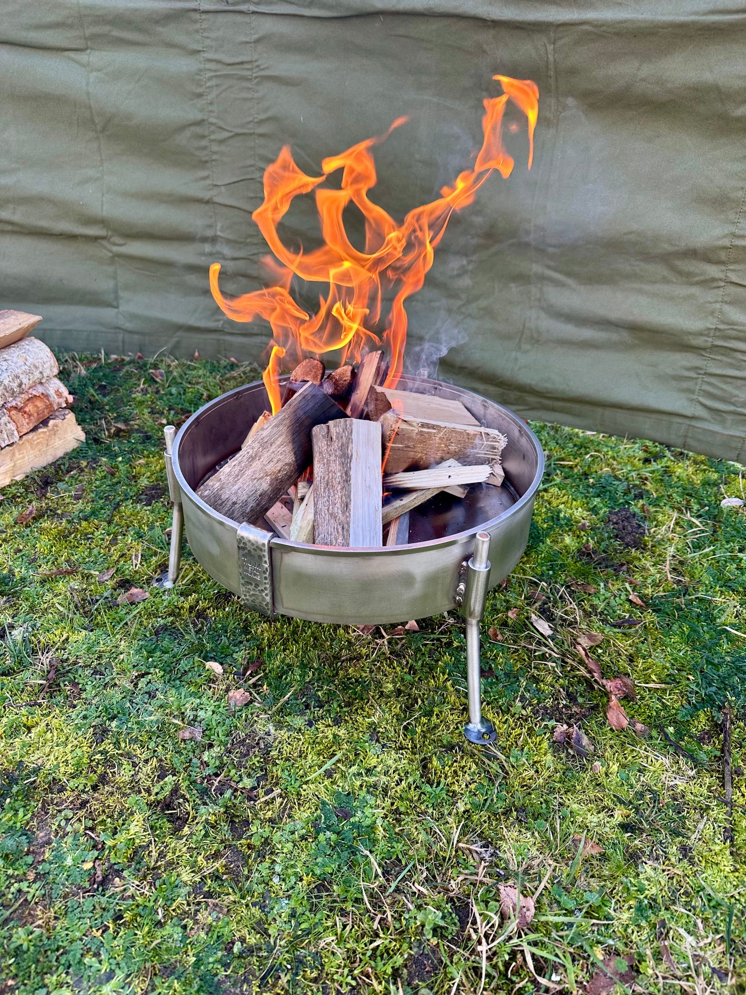 Stainless Steel 35cm Fire Pit.
