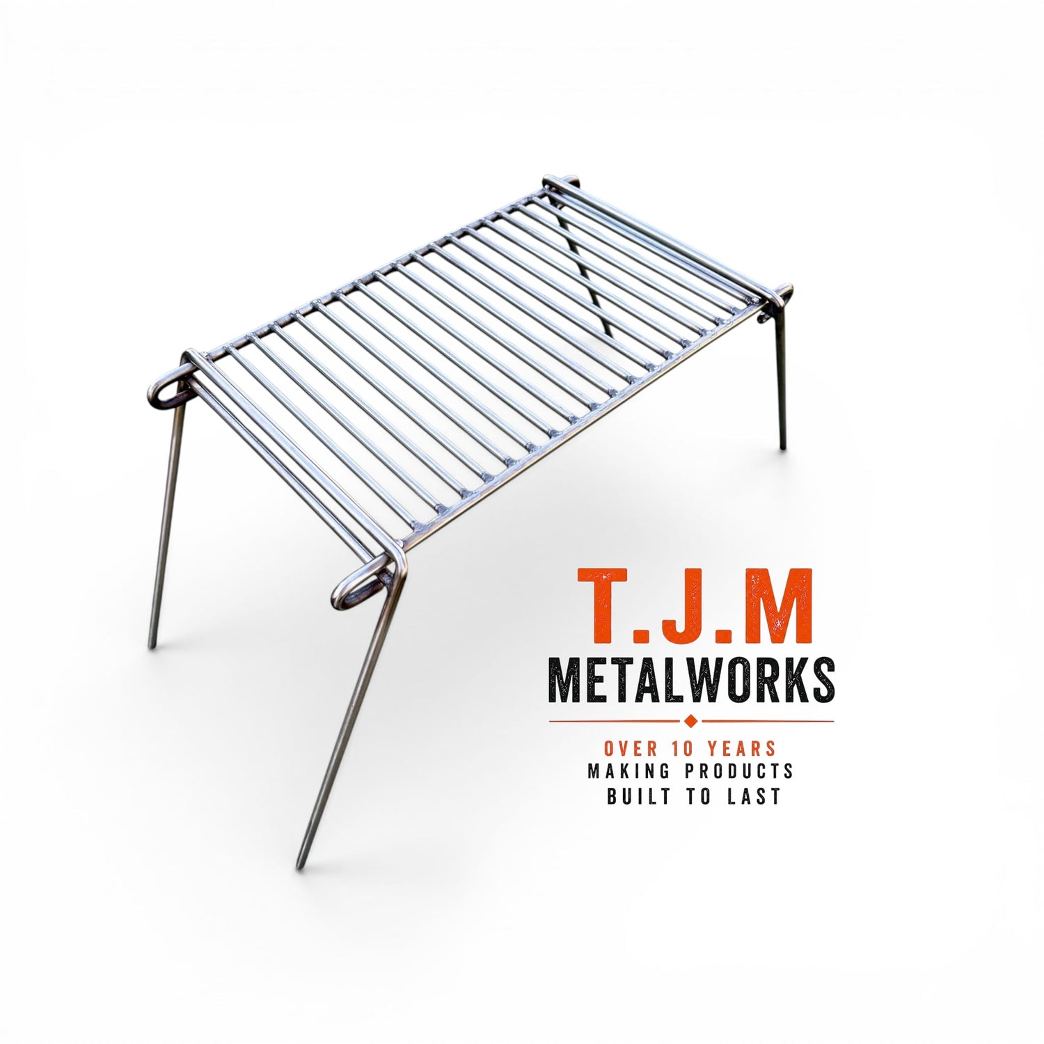 Stainless Steel Camp Grill - Heavy Gauge Steel Grids