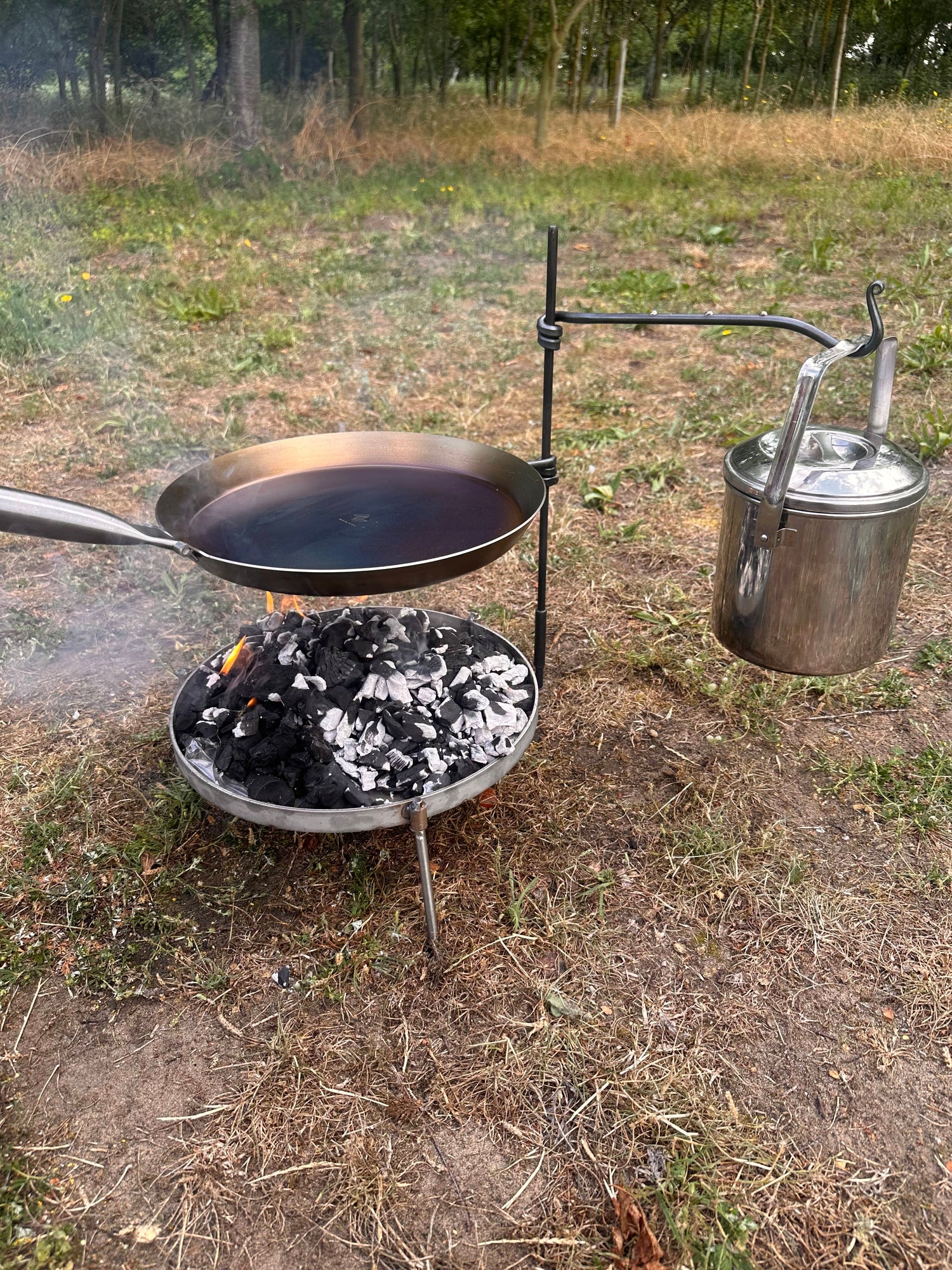 The Original Pan Mini Fire Anchor for Outdoor Cooking