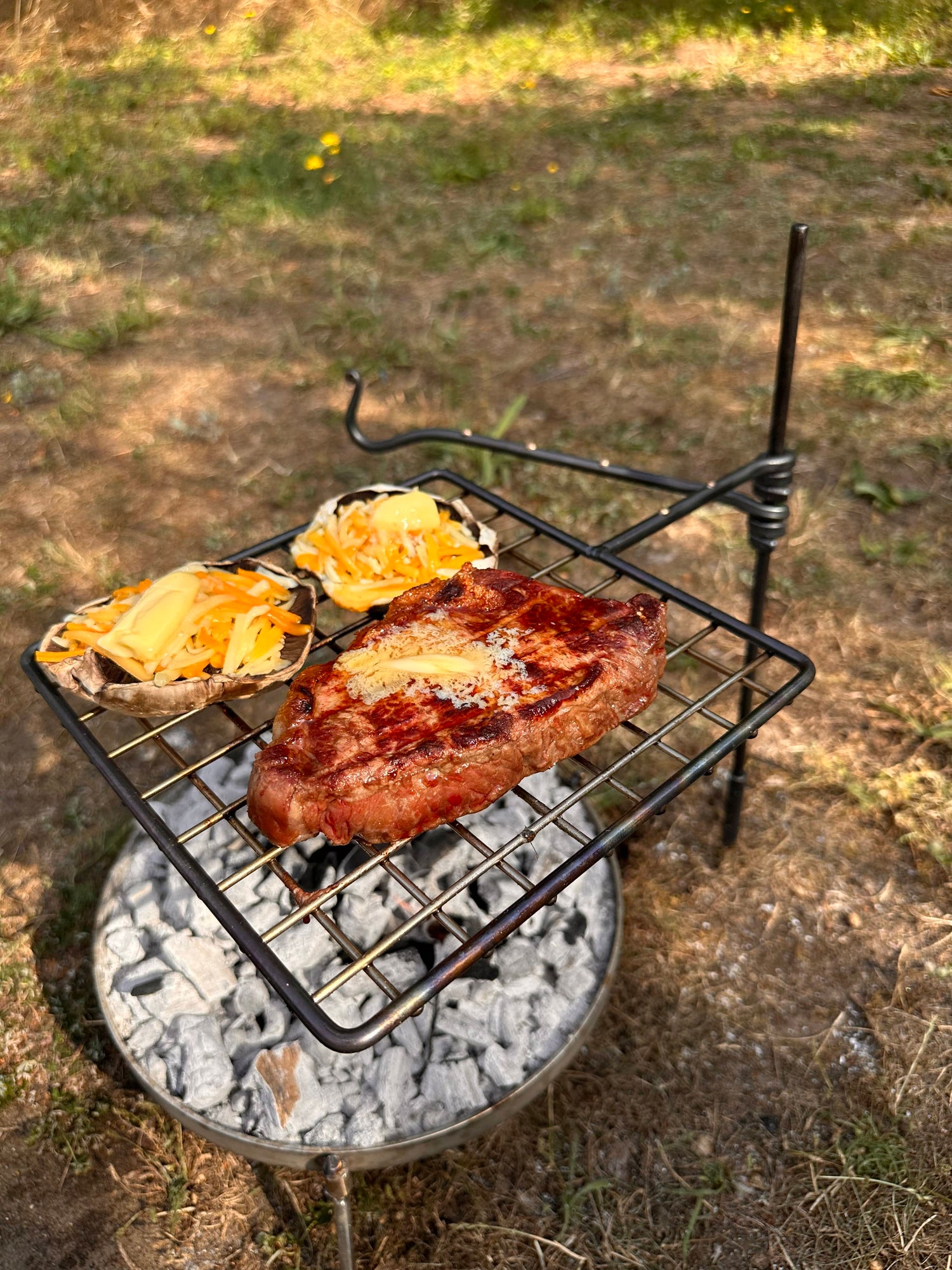 The Original Grill Mini Fire Anchor. Outdoor Cooking, Bushcraft, Camping.