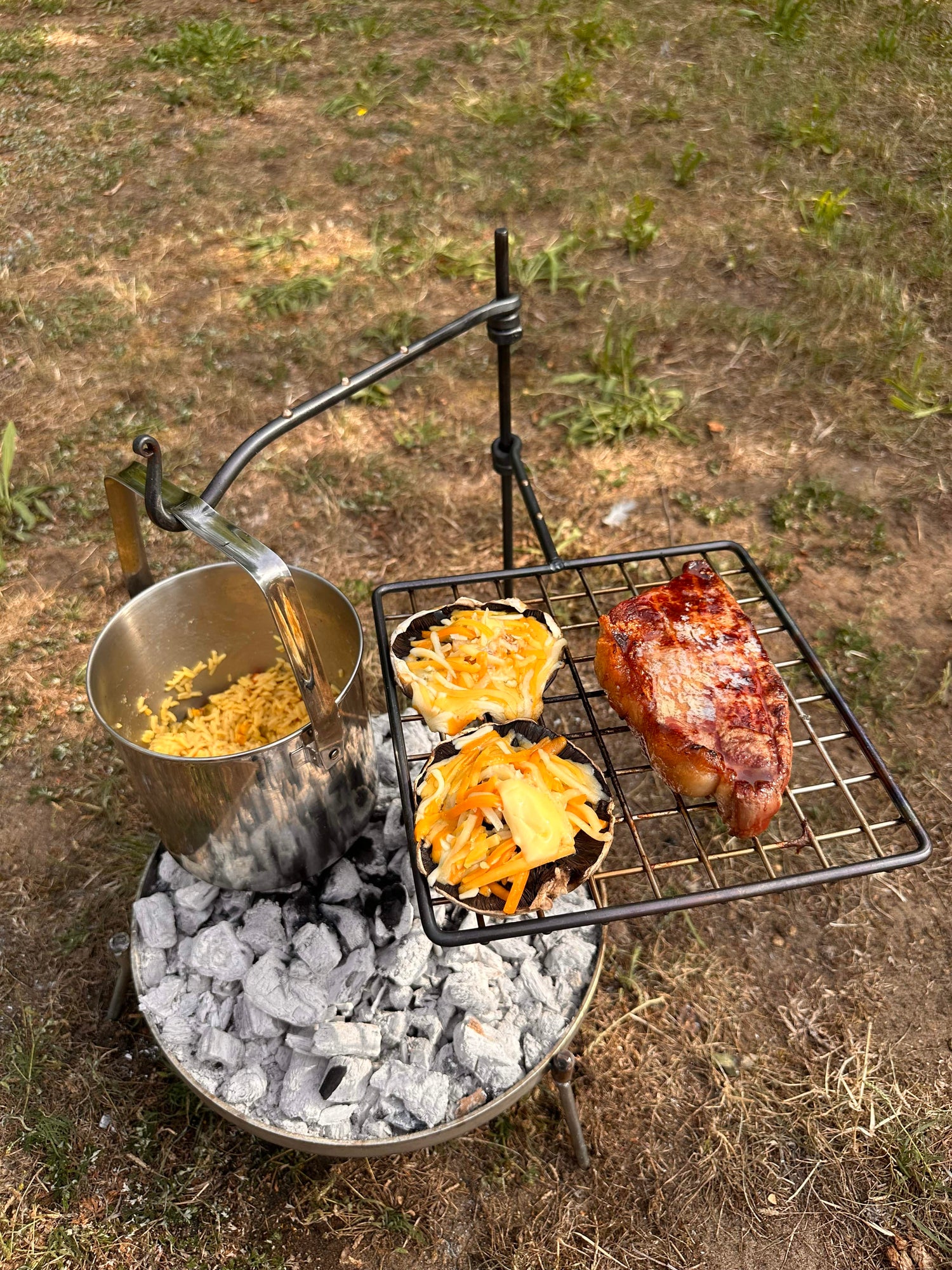 The Original Grill Mini Fire Anchor. Outdoor Cooking, Bushcraft, Camping.