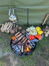 Fire Pit 50 Cook Station Portable Fire Pit BBQ Set
