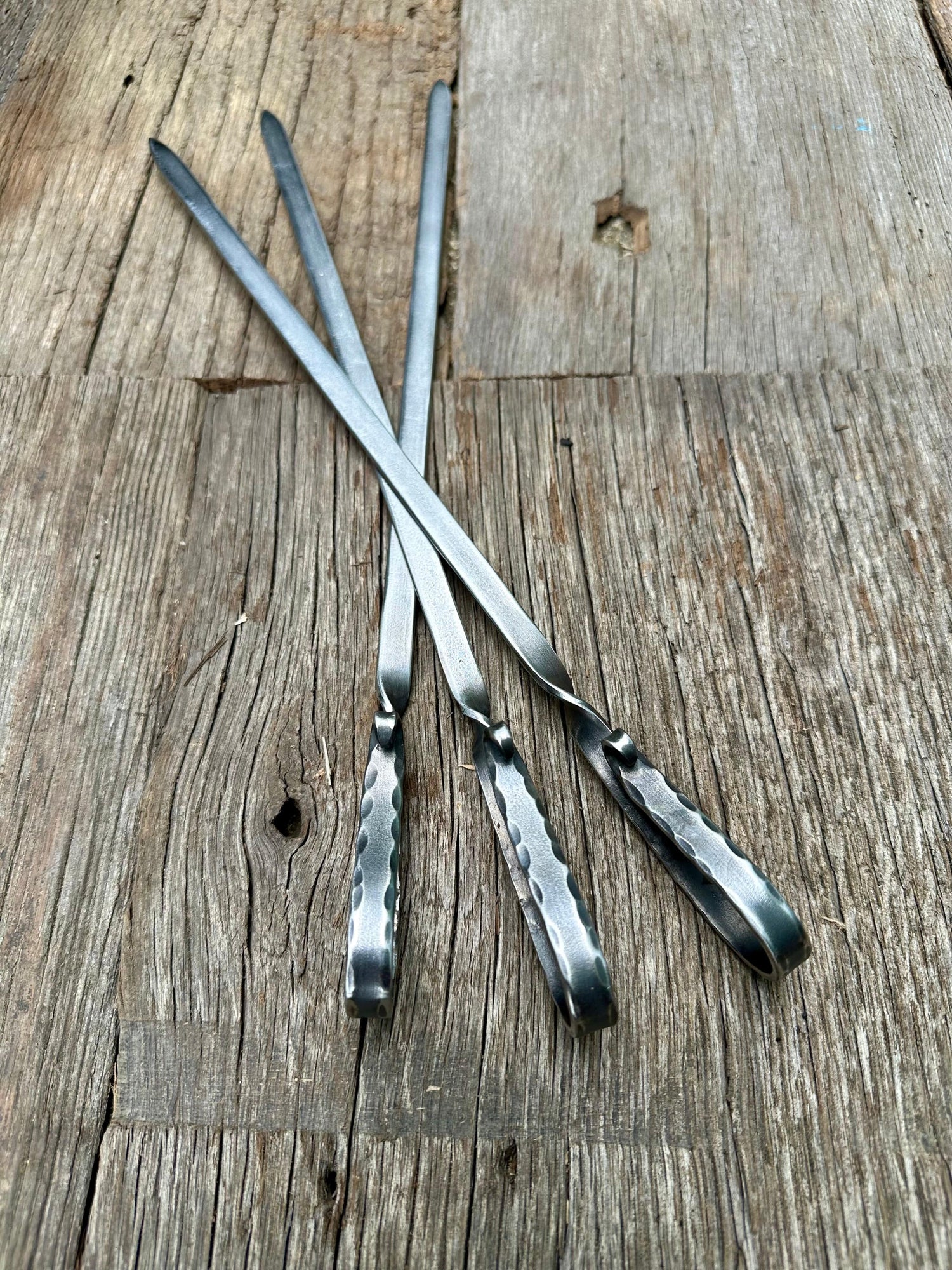 Stainless-Steel Flat Bar Meat Skewers