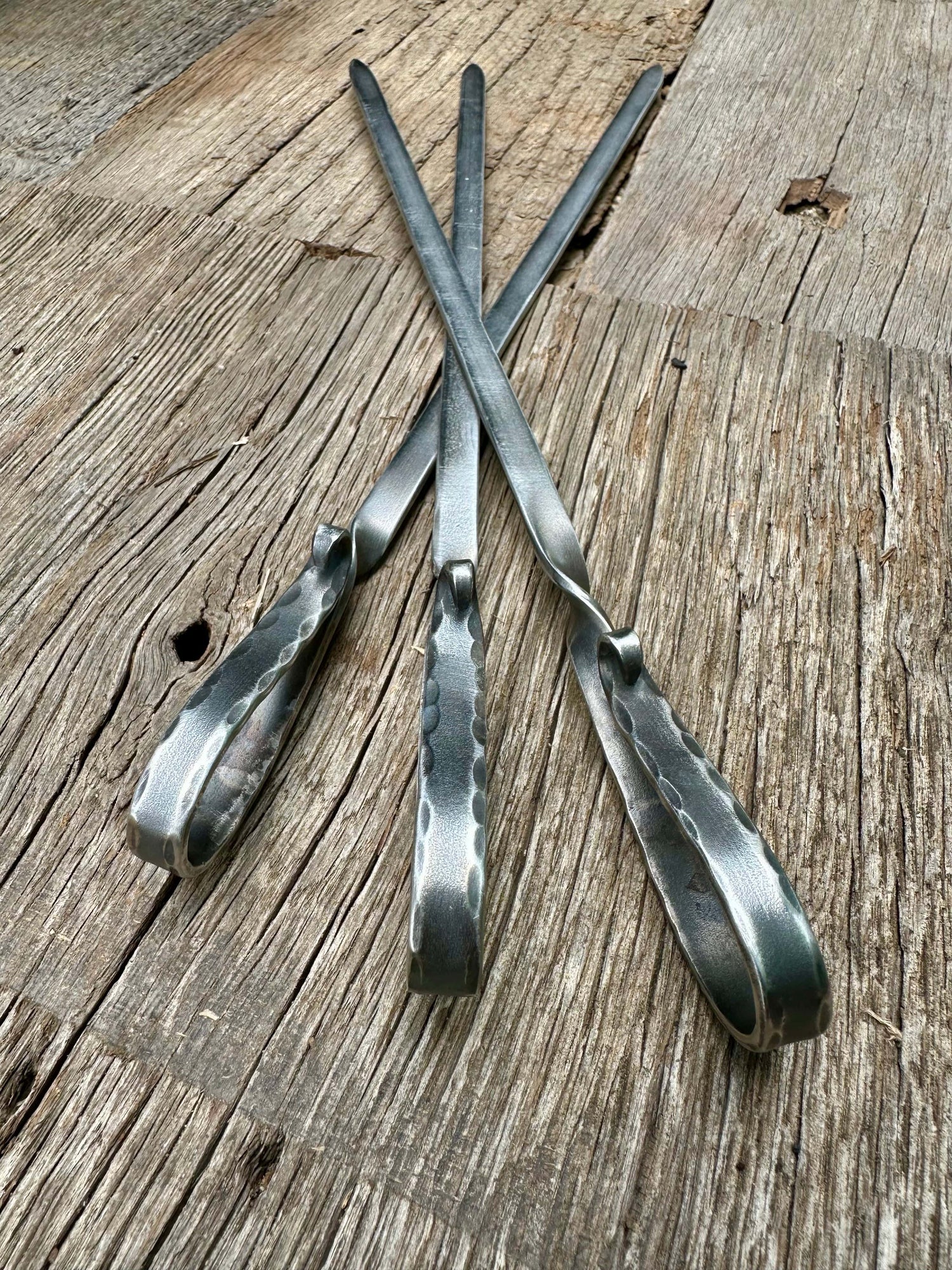 Stainless-Steel Flat Bar Meat Skewers