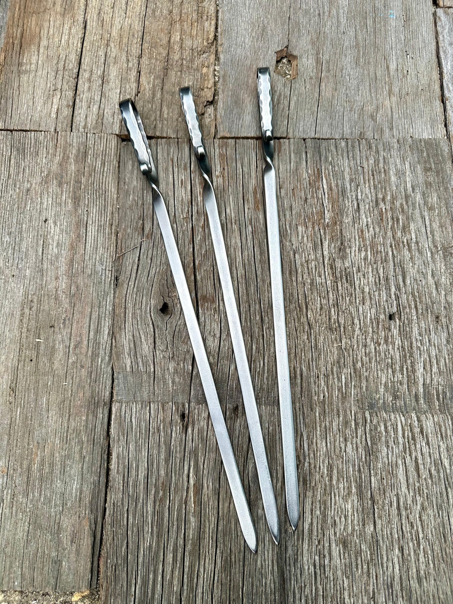 Stainless-Steel Flat Bar Meat Skewers