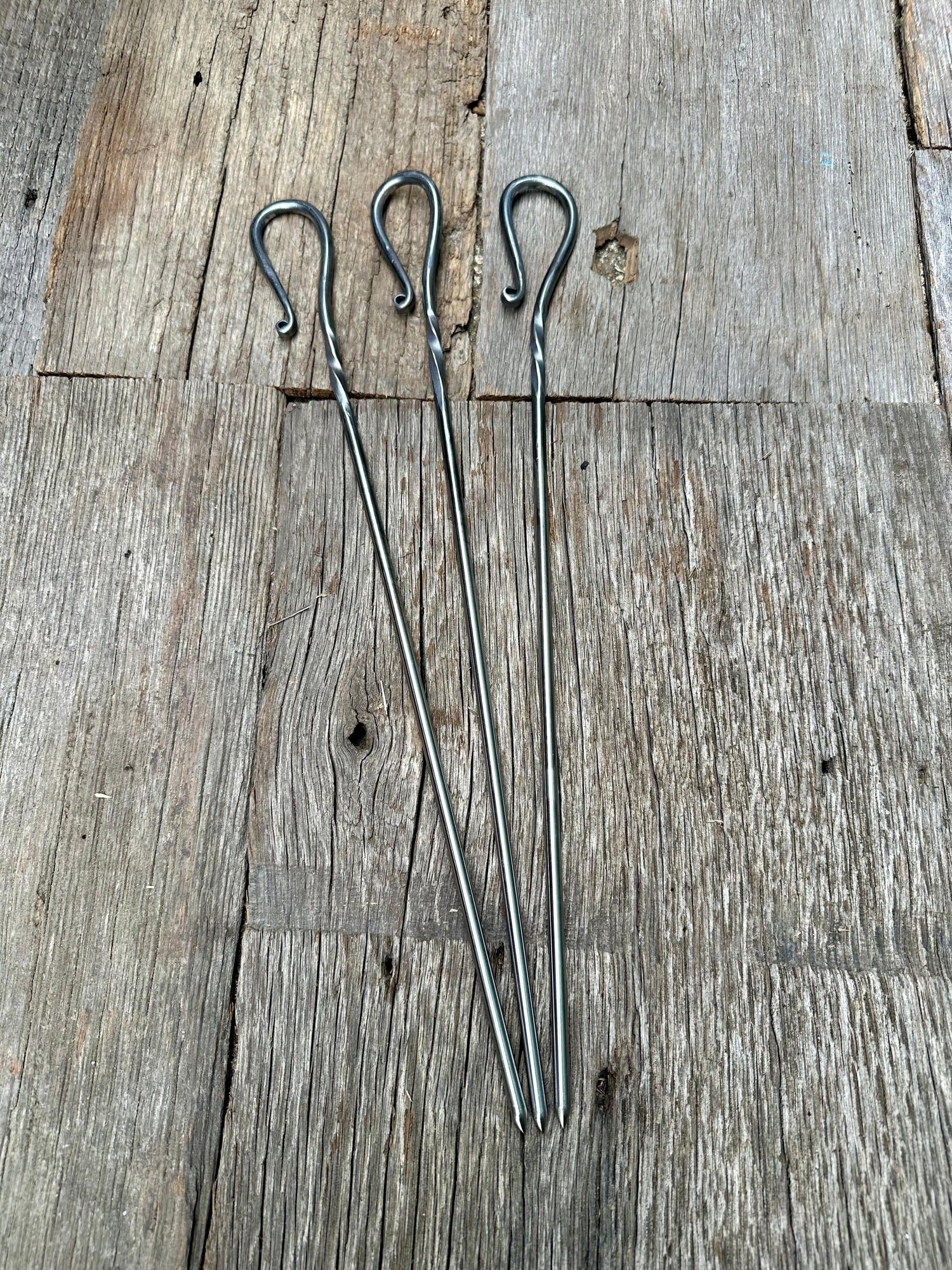 Stainless-Steel Round Bar Meat Skewers - BBQ - Grill