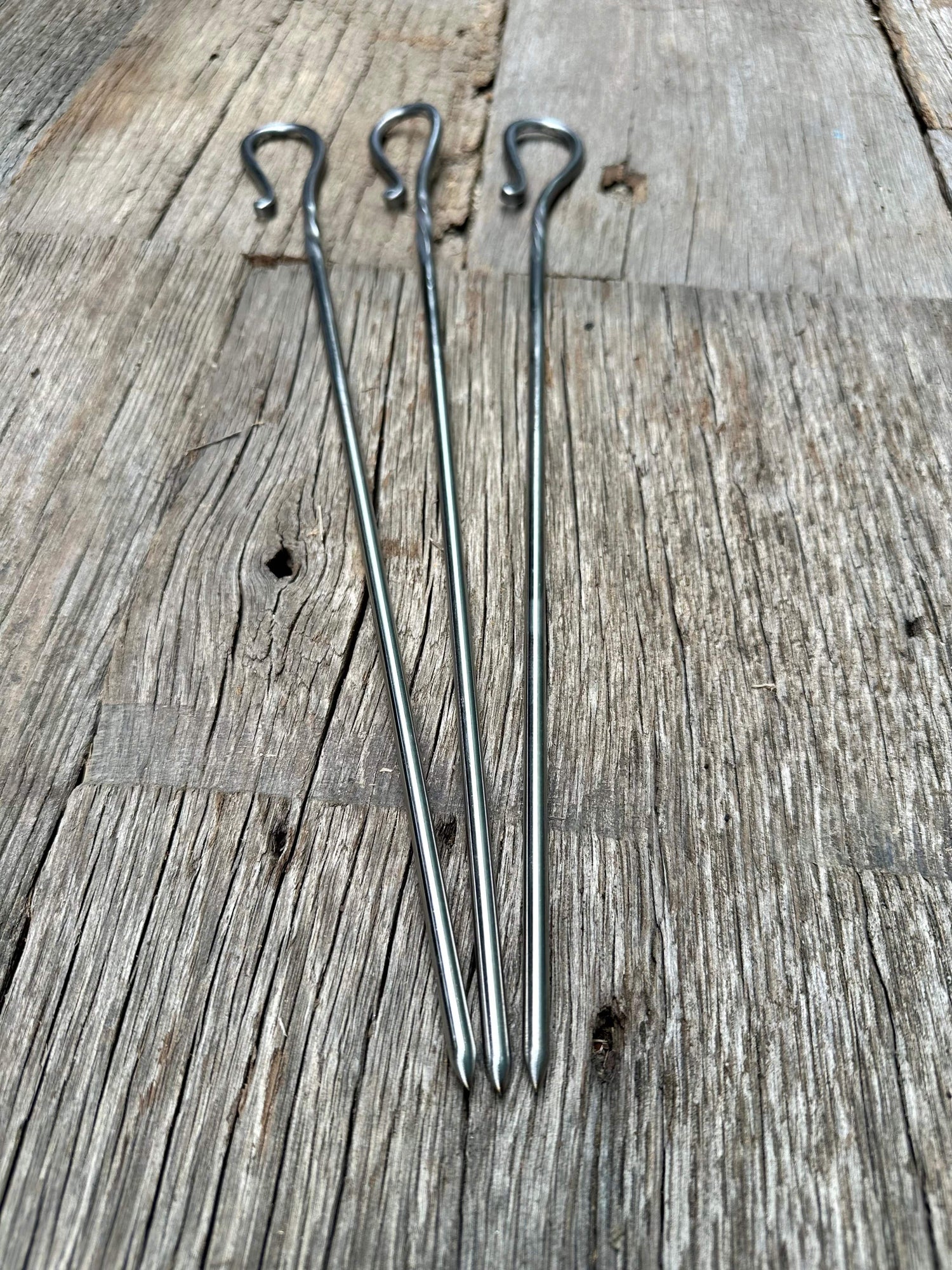 Stainless-Steel Round Bar Meat Skewers - BBQ - Grill
