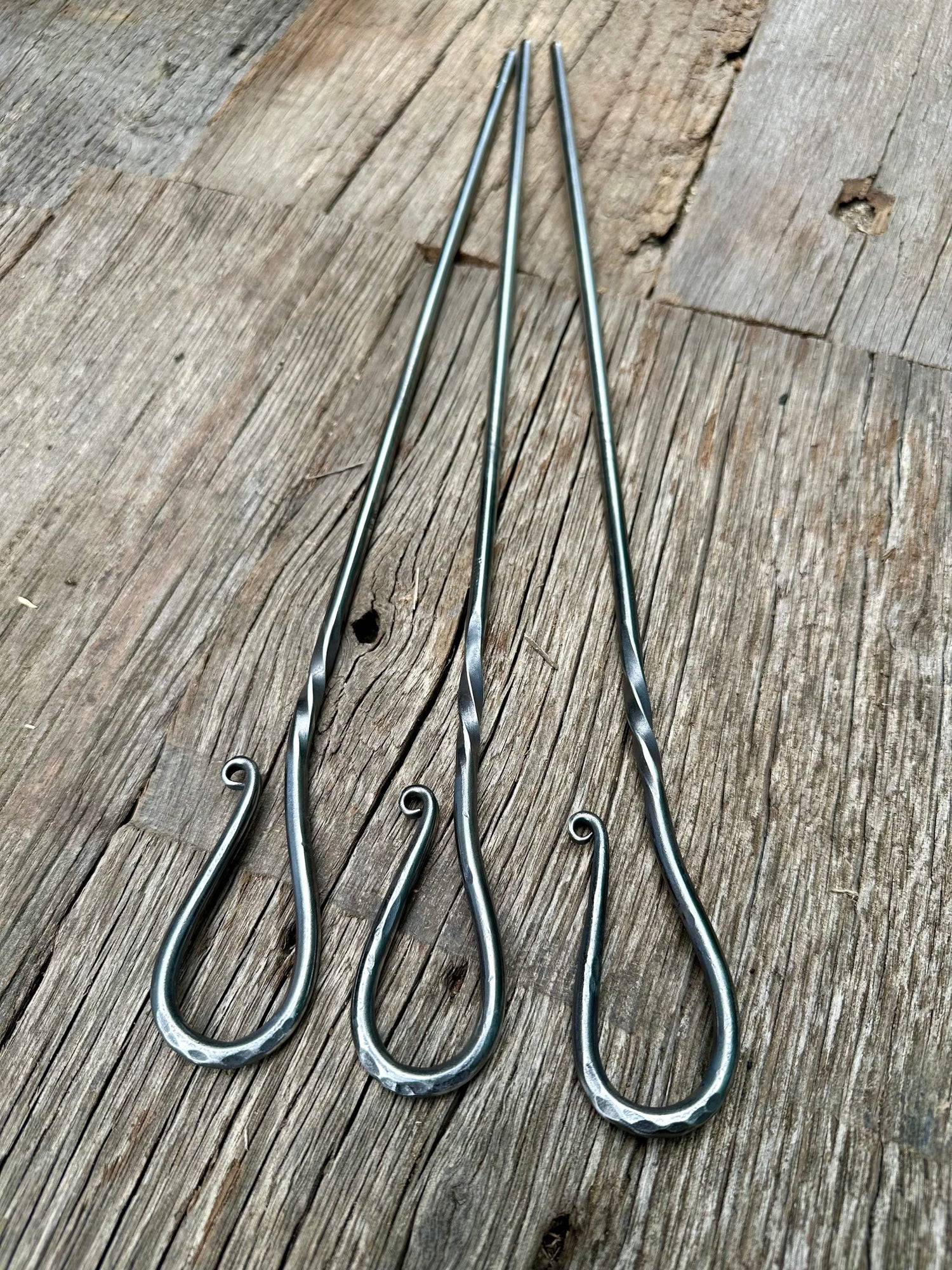 Stainless-Steel Round Bar Meat Skewers - BBQ - Grill