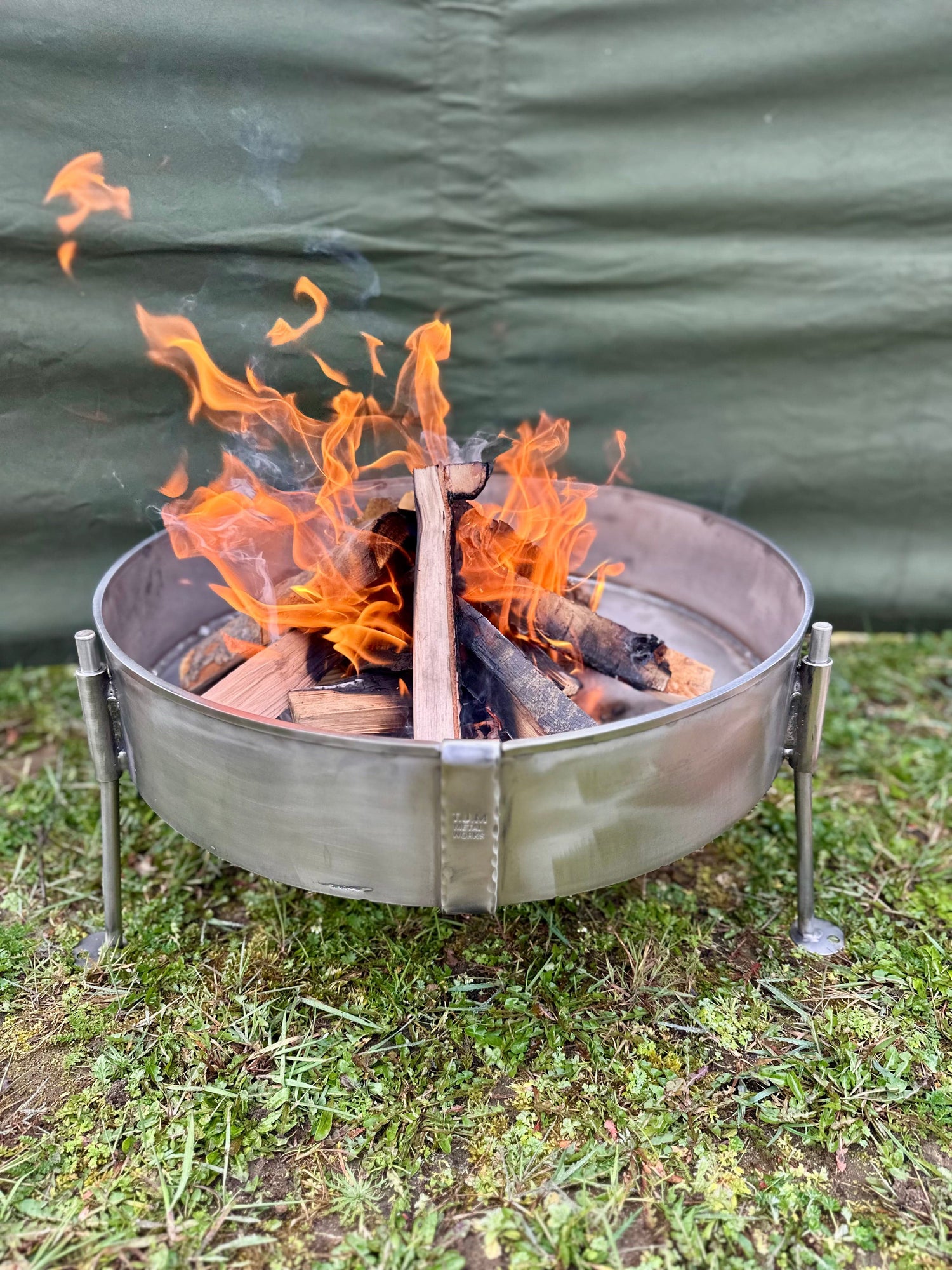 50cm Stainless Steel Fire Pit – Heavy Duty Outdoor Garden Heater