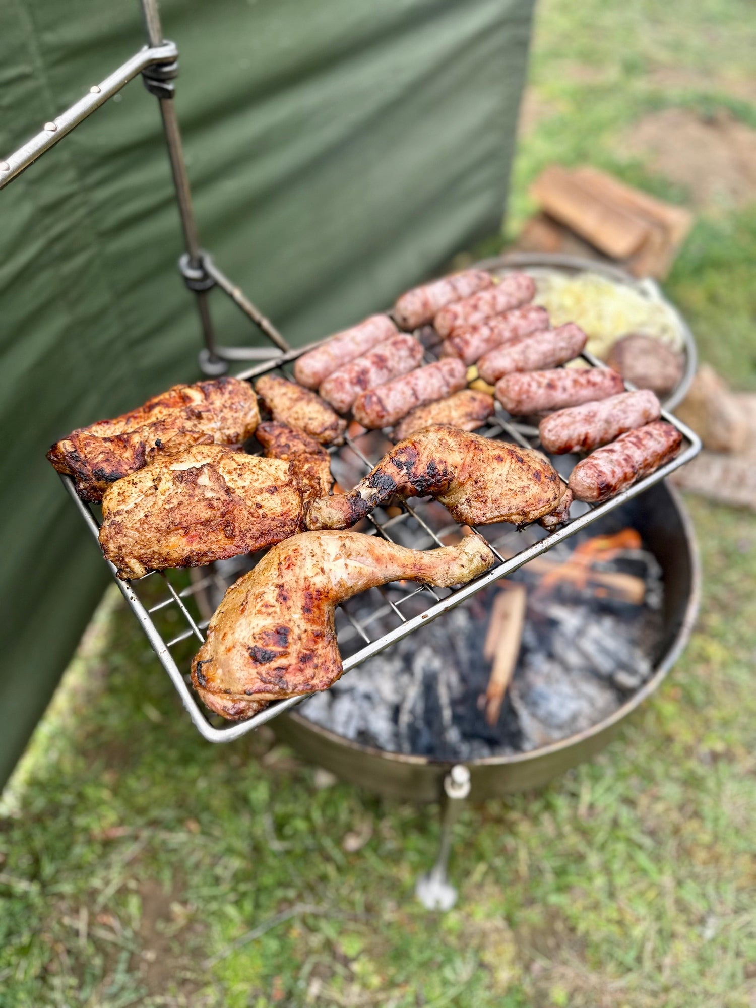 50 Fire Pit & BBQ - Stainless Steel