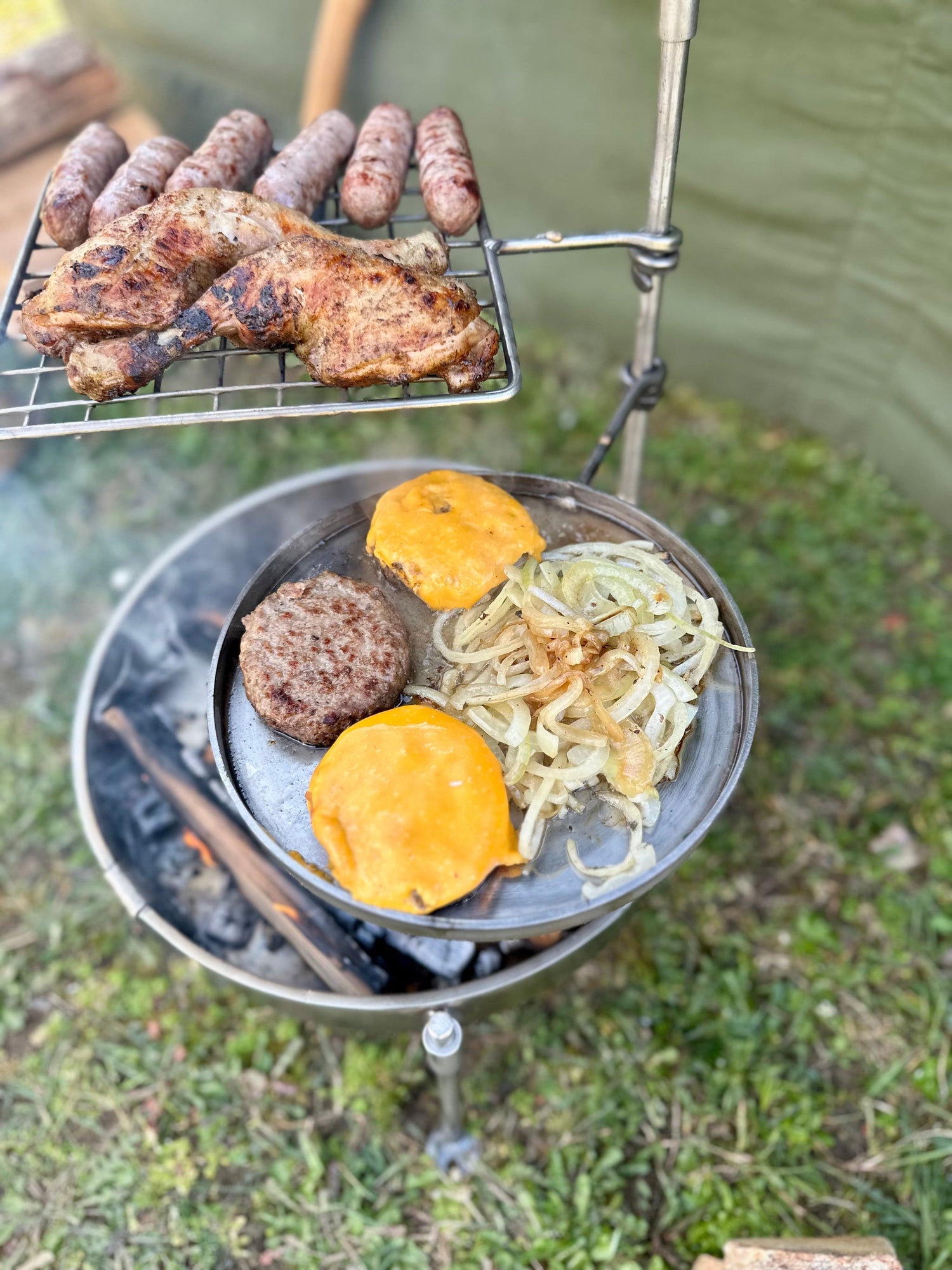 35 Fire Pit & BBQ - Stainless Steel
