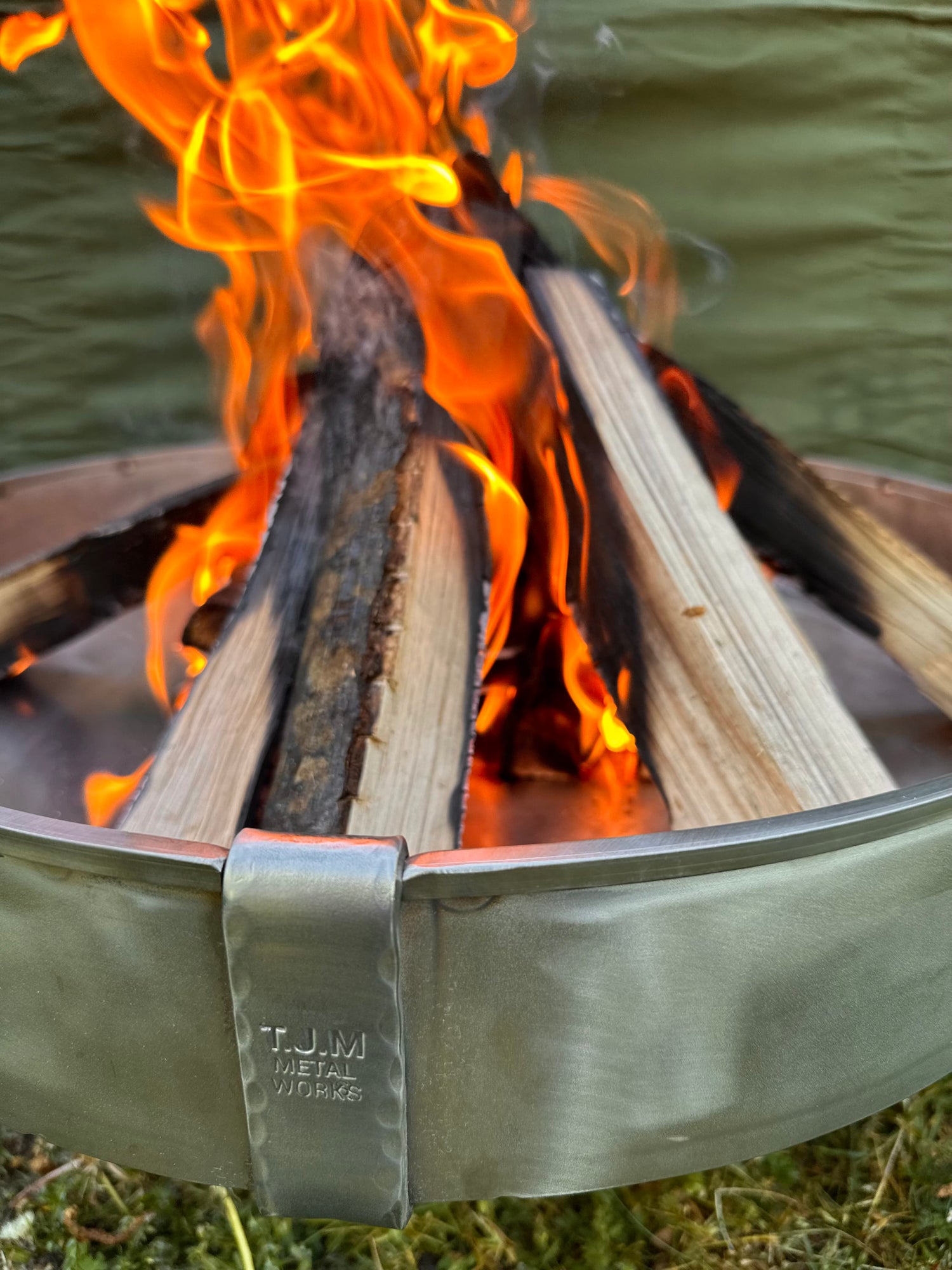 50cm Stainless Steel Fire Pit Low Grounded for Folding Grills