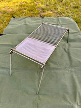 NEW Stainless Steel Base Camp Grill with Skillet Plate ideal for large groups